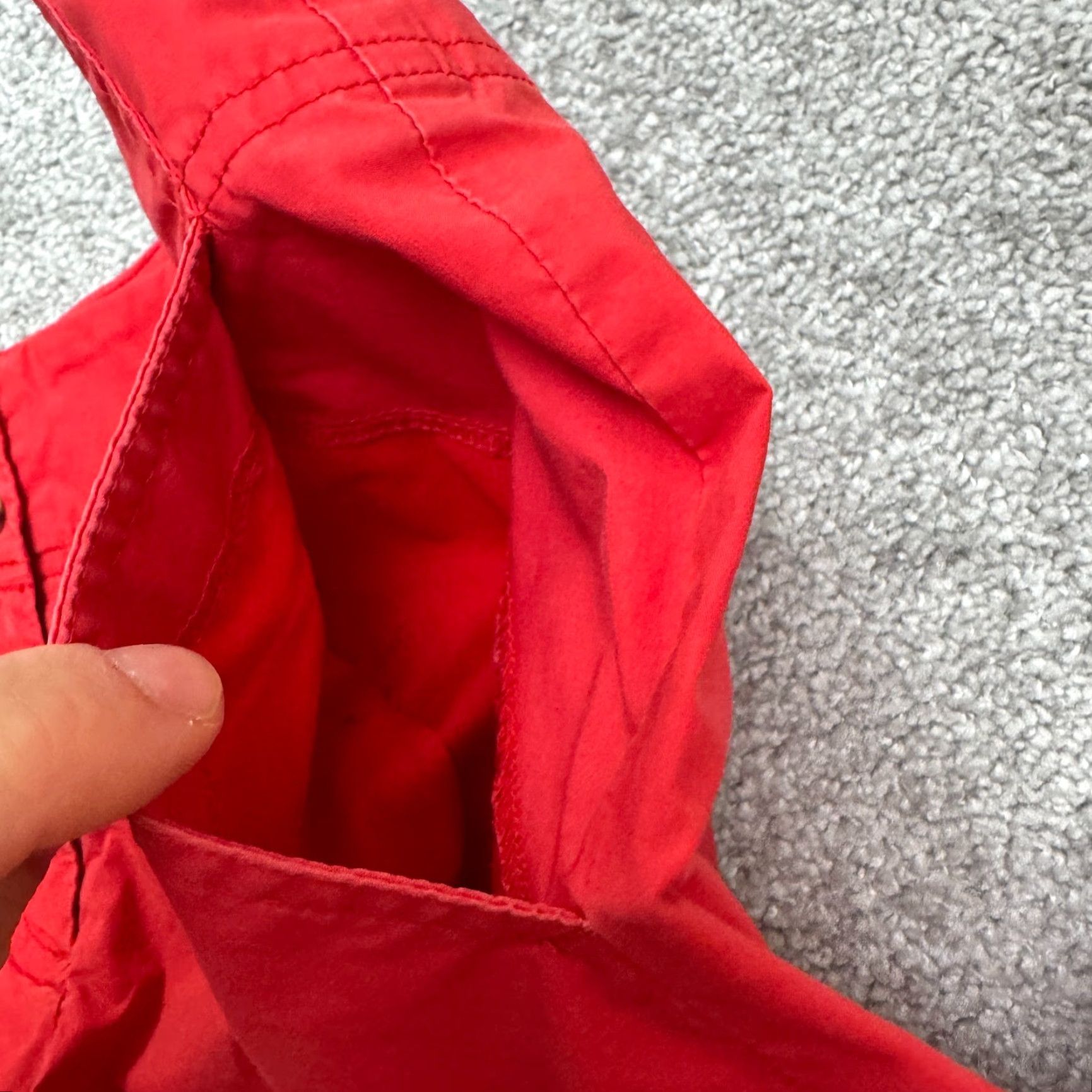 Banana Republic VINTAGE? No — Theory Wide Leg Cropped Chino Pants Womens 6 Red Mid Rise Cotton Trouser 32x23.5 Size 28" / US 6 / IT 42 - 5 Thumbnail