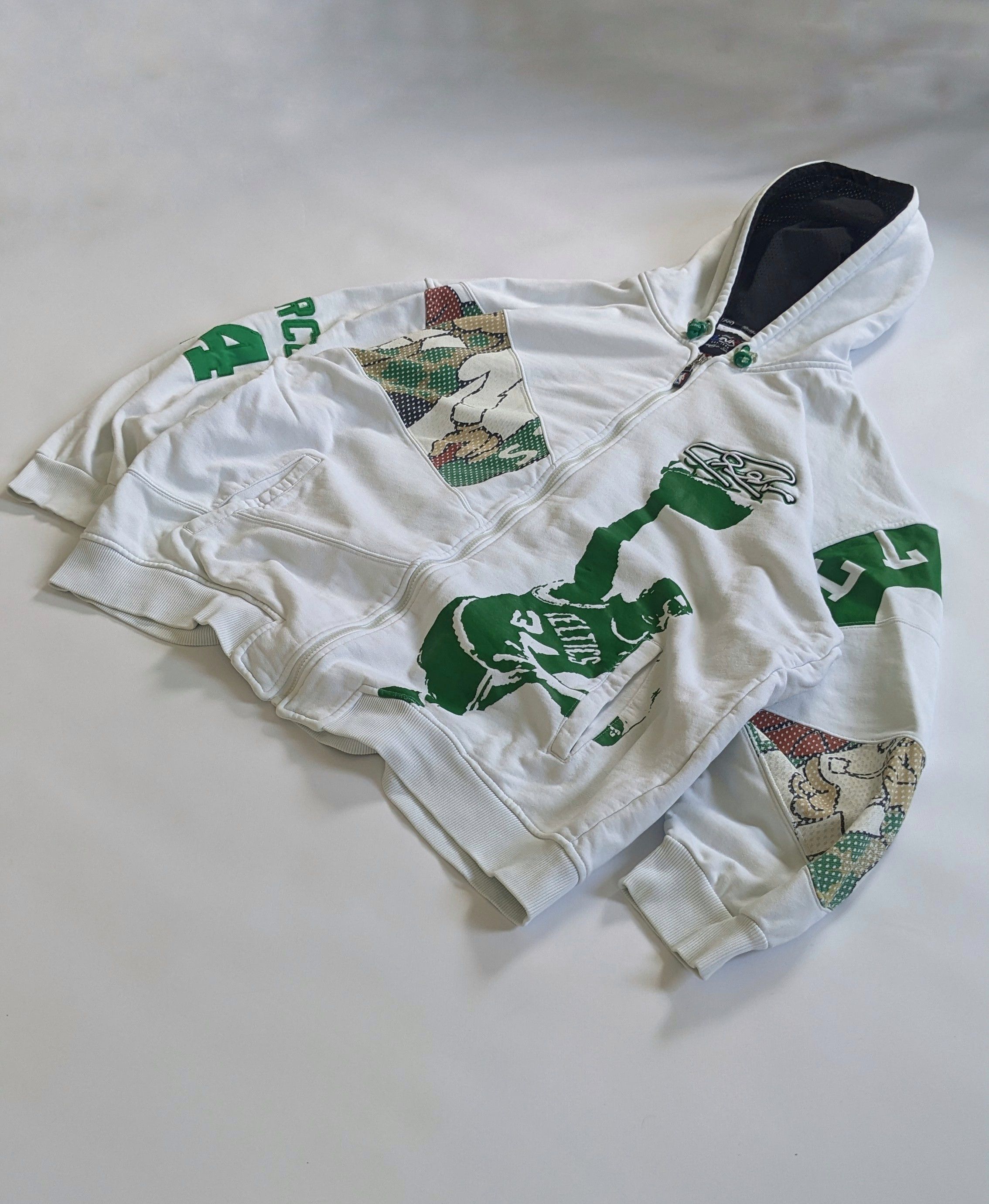 image of Nba Unk Celtics 34 Pierce Rap Hoodie in White, Men's (Size 2XL)