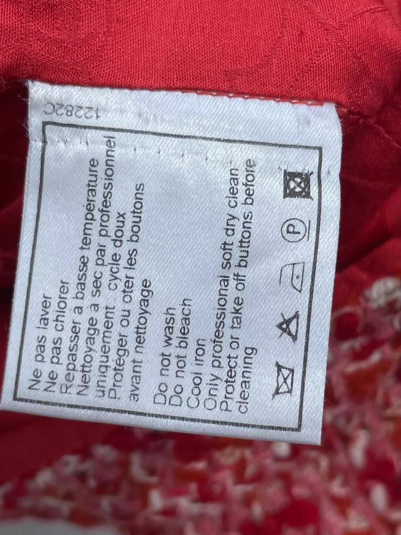 Chanel Chanel Red White Tweed Jacket -2505 Size US M / EU 48-50 / 2 - 7 Thumbnail