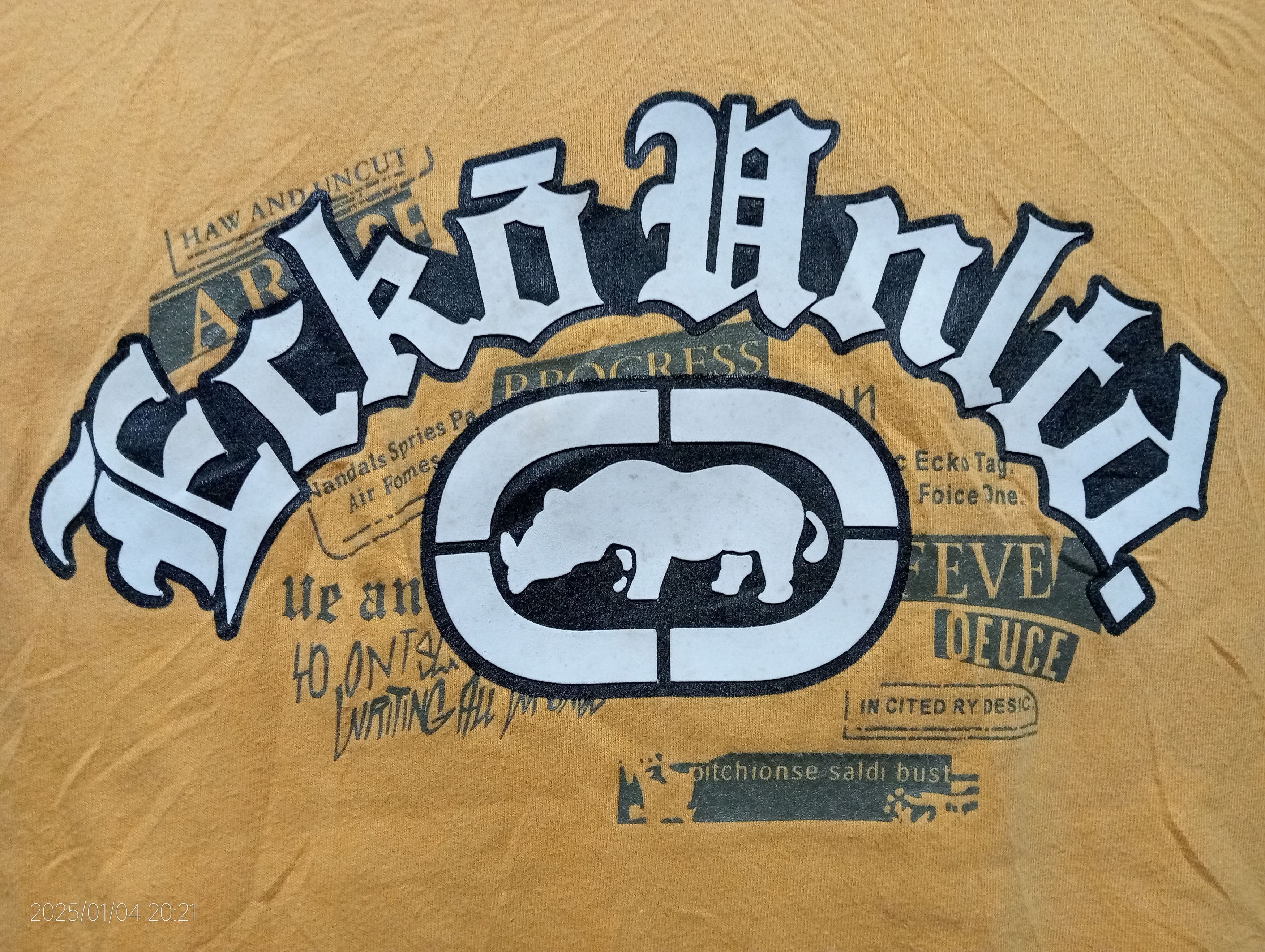 Ecko Unltd. × Marc Ecko Vintage Y2K Ecko Unltd- Writing All Wrongs Tee Very Rare Size US L / EU 52-54 / 3 - 3 Thumbnail