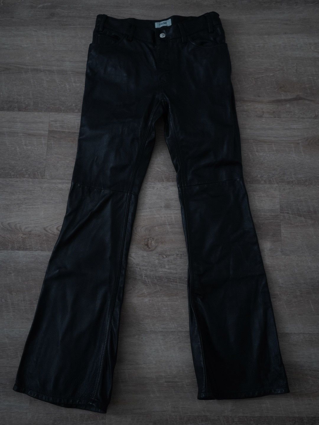 Celine Celine Leather Pants Flared 40 Size 27" / US 4 / IT 40 - 4 Thumbnail