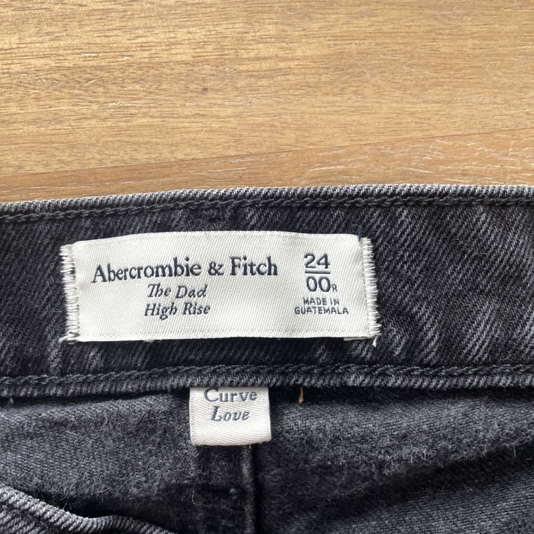 Abercrombie & Fitch VINTAGE Abercrombie & Fitch Jeans Women 00R 24x29 Black High Rise Button Fly 5-Pocket Denim Rock Grunge 90s Mens Women Boys Girls Size 24" / US 00 / IT 34 - 3 Thumbnail