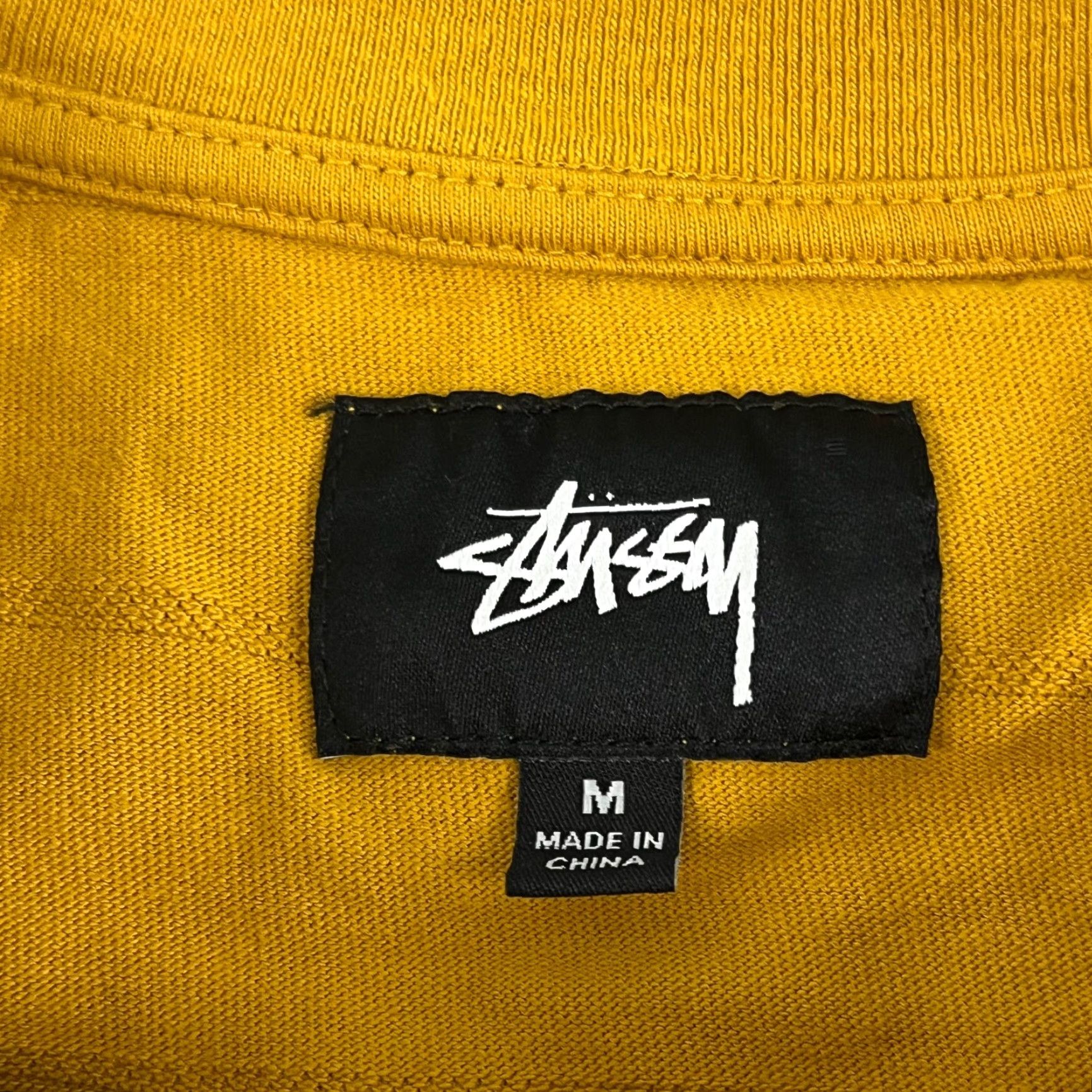 Vintage Stussy Long Sleeve Shirt Mens Medium Yellow Striped Streetwear Skater Size US M / EU 48-50 / 2 - 3 Thumbnail