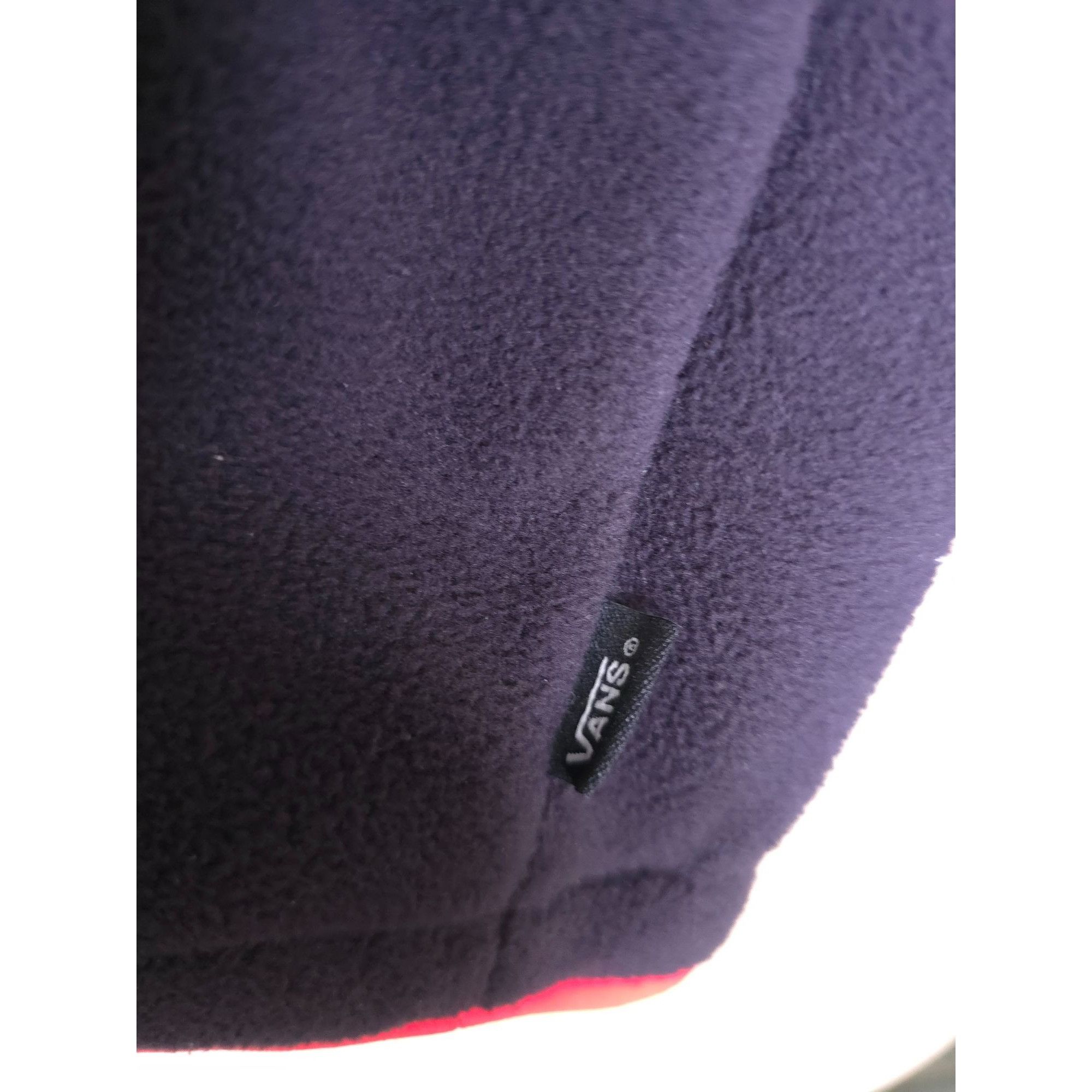 Vans Vans Mens Black & Red Fleece Pullover Jacket Small Half-Zip Size US S / EU 44-46 / 1 - 5 Thumbnail