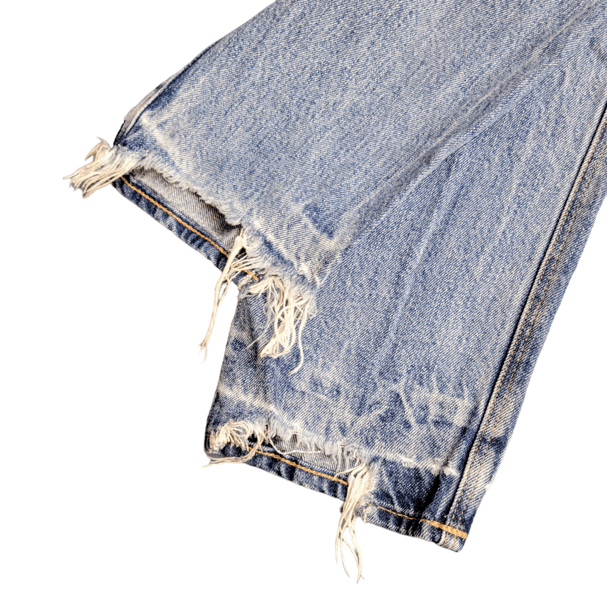 Lucky Brand Lucky Brand Vintage Button Fly High Rise Distress Blue Jeans Size 28" / US 6 / IT 42 - 11 Thumbnail