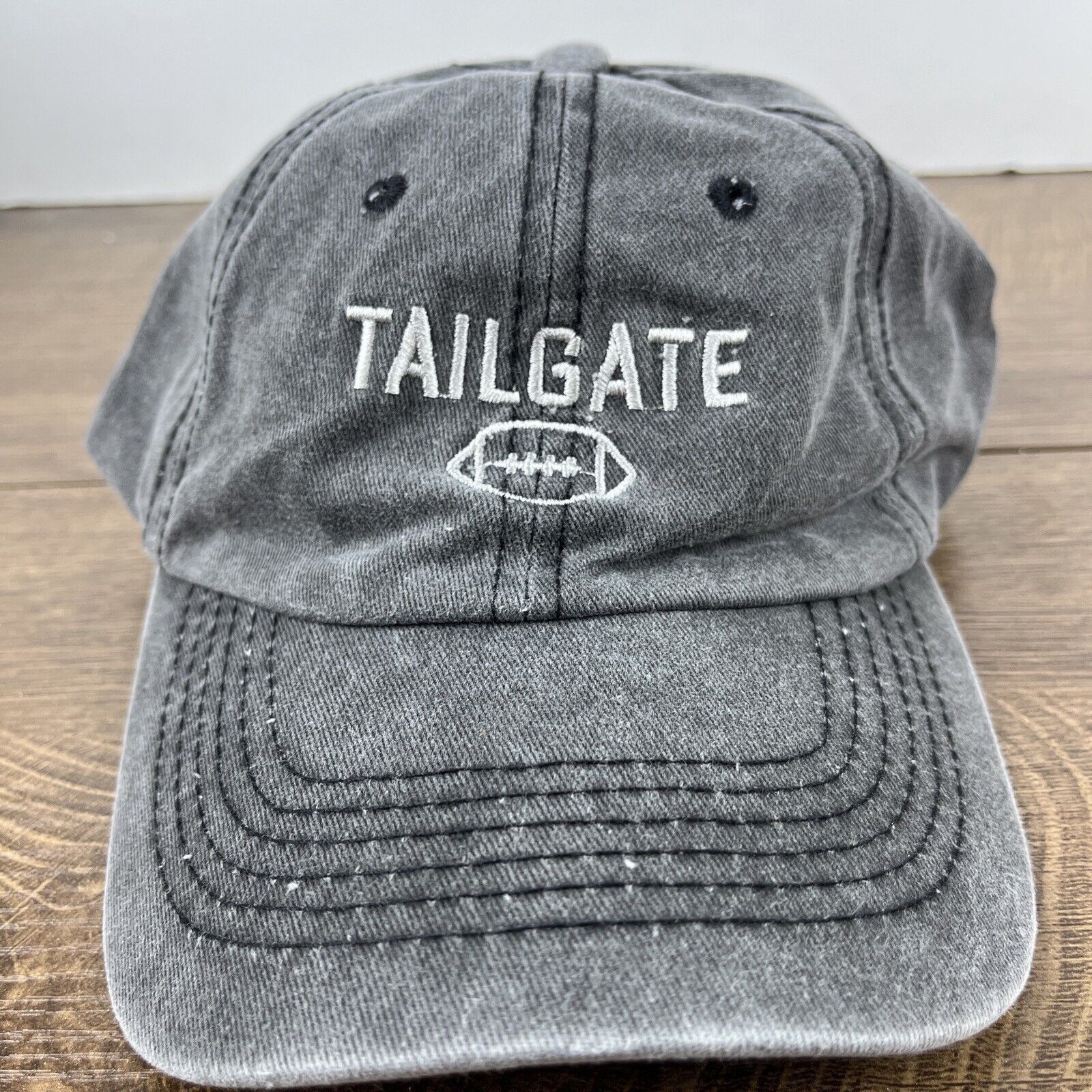 Other Tailgate Hat Football Tailgate Hat Gray Hat Adjustable Gray Size ONE SIZE - 3 Thumbnail