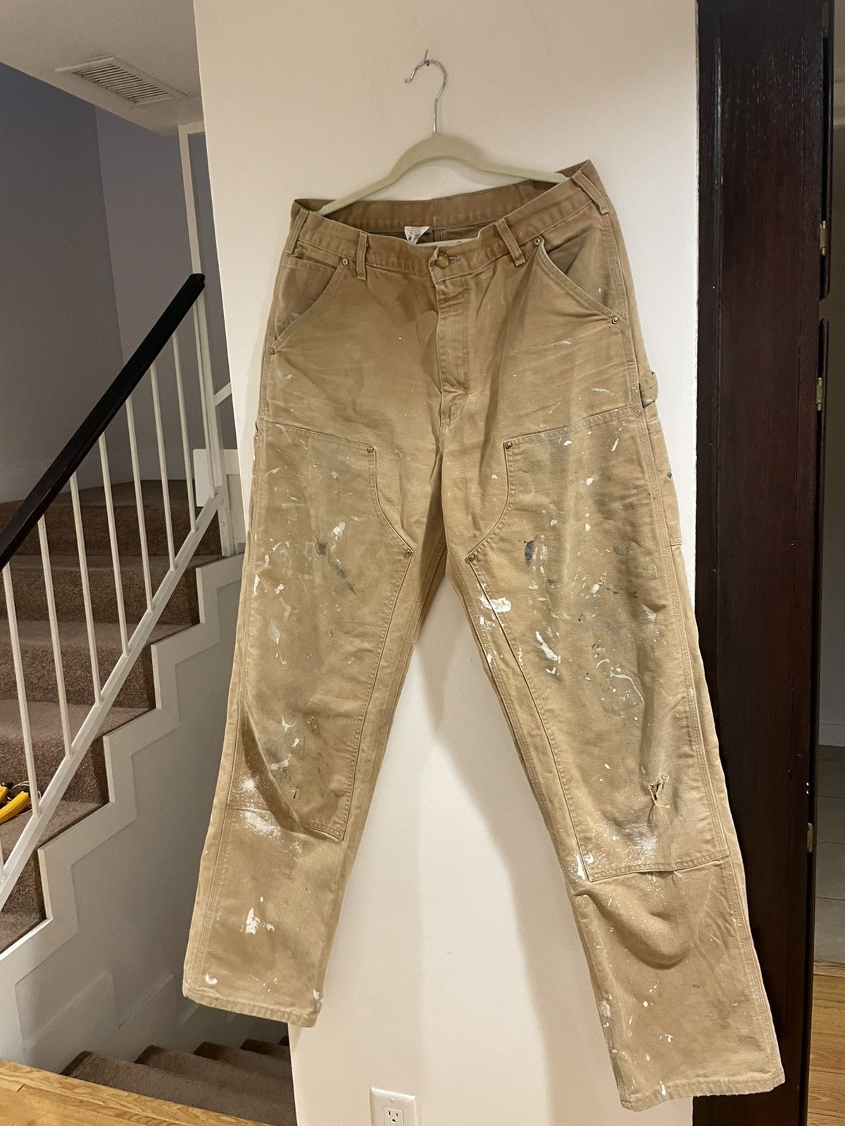 Carhartt × Vintage CARHARTT Y2K DOUBLE KNEE CARPENTER PANTS Size US 36 / EU 52 - 1 Thumbnail