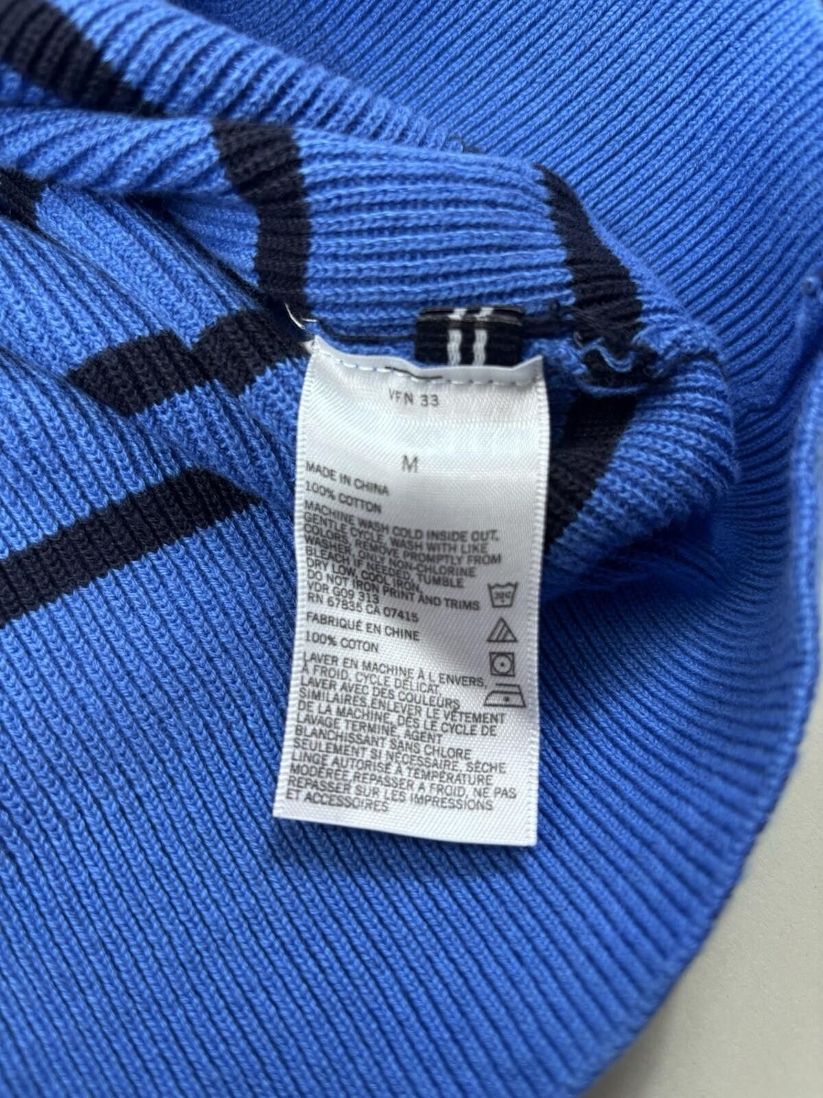 Nautica Nautica Men’s Crew-Neck Blue Striped Knit Sweater Size M Size US M / EU 48-50 / 2 - 7 Thumbnail