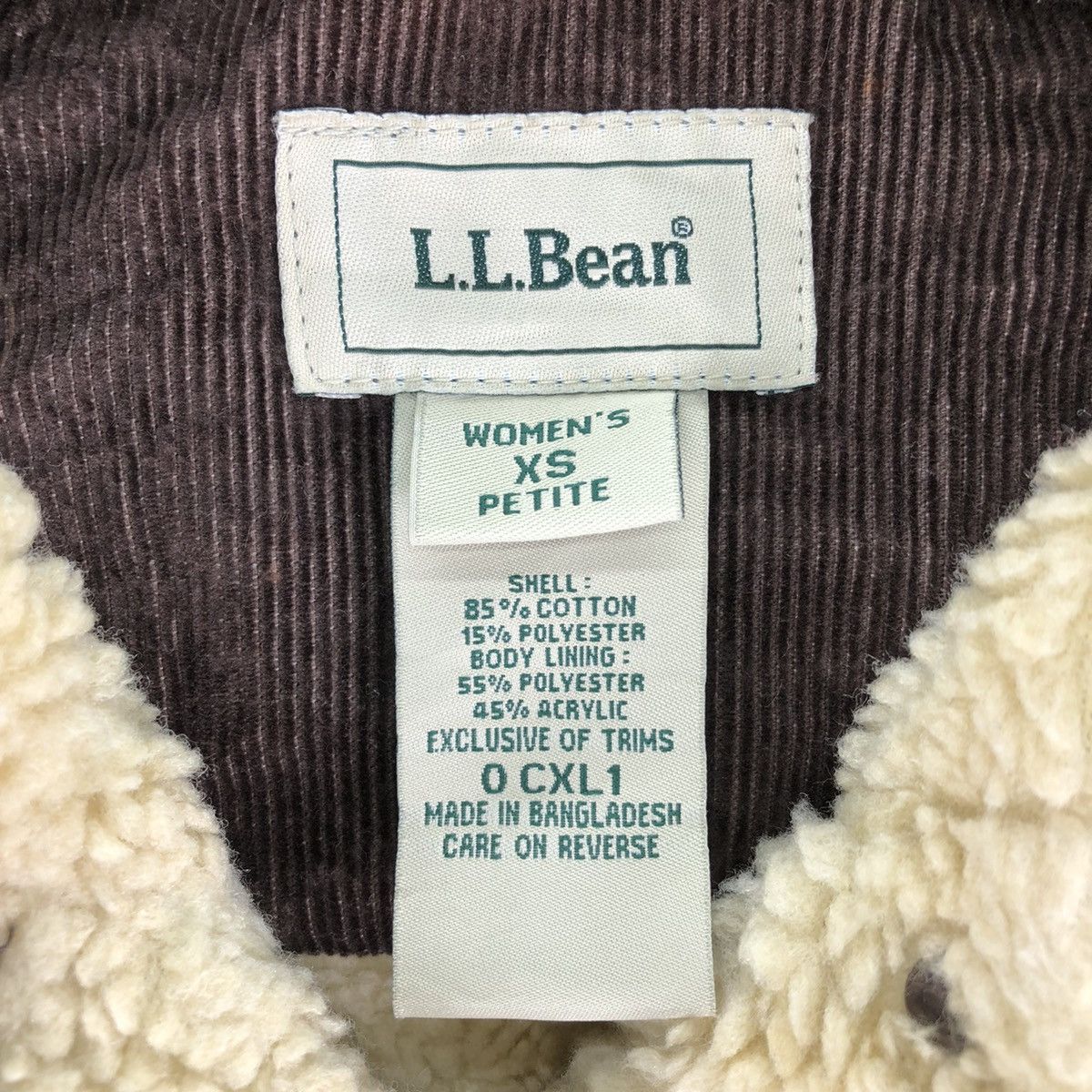 L.L. Bean L.L Bean Corduroy Sherpa Lining Women Vest Size XS / US 0-2 / IT 36-38 - 9 Thumbnail