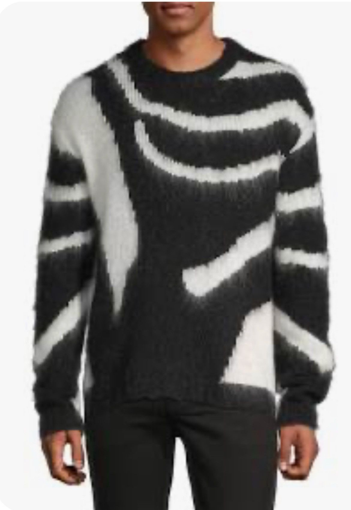 Blk Dnm Intarsia Sweater Size large Size US L / EU 52-54 / 3 - 3 Thumbnail