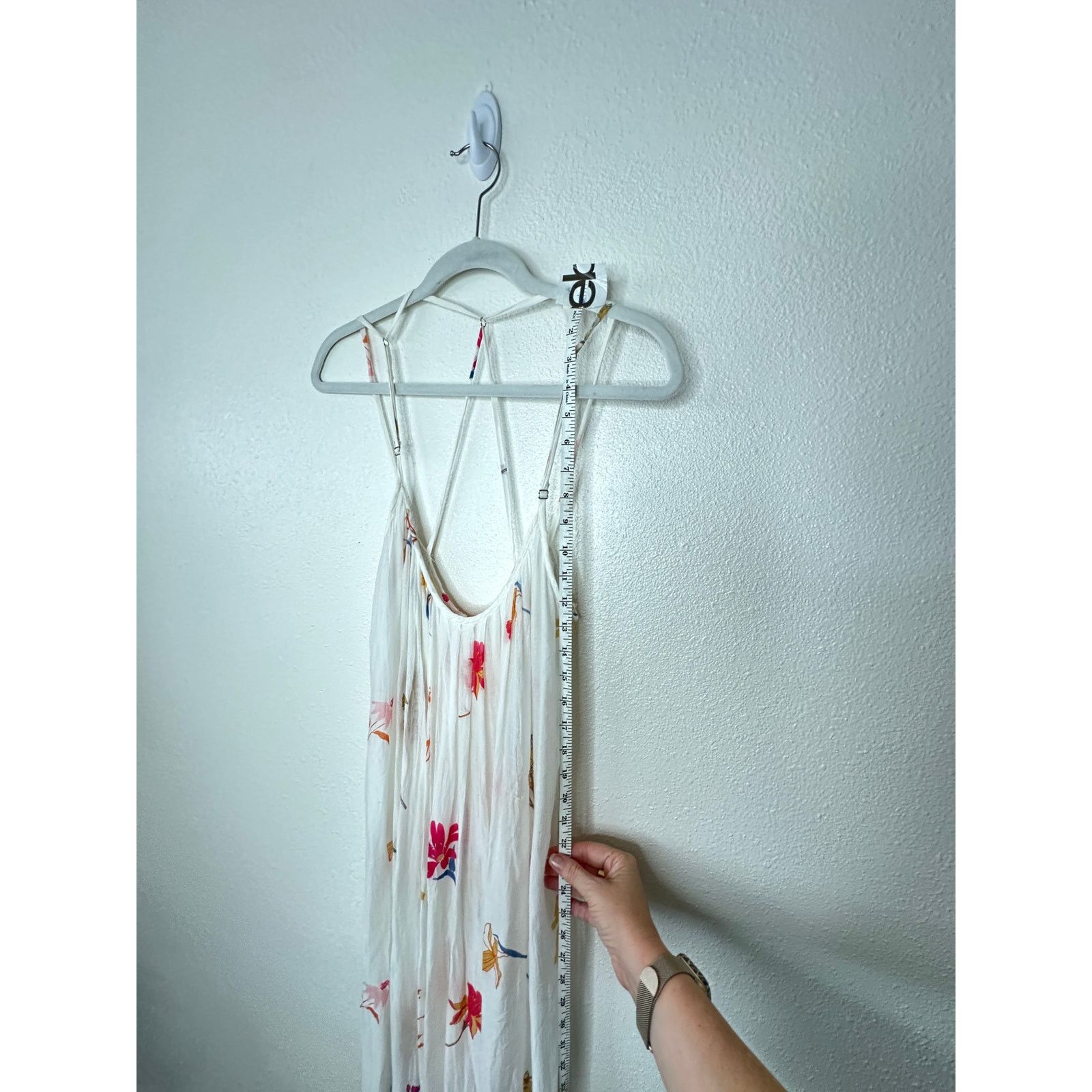 Other Lovestitch White Floral Sleeveless Scoop Cross-Back Maxi Size M / US 6-8 / IT 42-44 - 7 Thumbnail