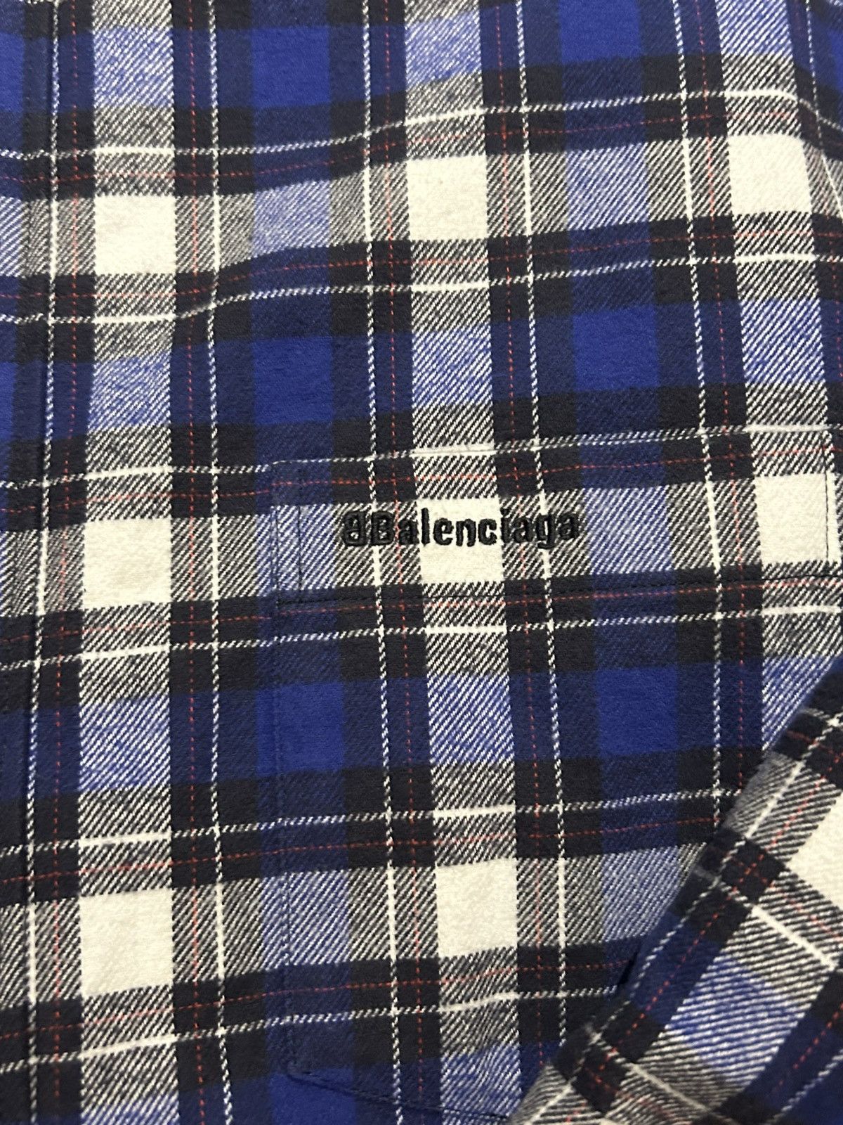 Balenciaga Balenciaga Plaid Padded Flannel Shirt Jacket Size US XL / EU 56 / 4 - 2 Thumbnail