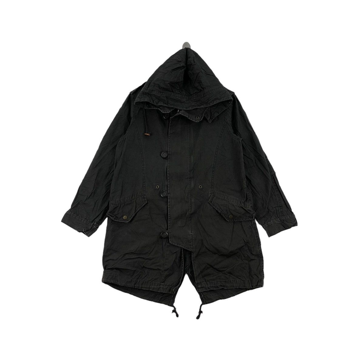 image of Vintage Myself By Abahouse Jacket Parka Heavy Cotton in Black, Men's (Size Medium)