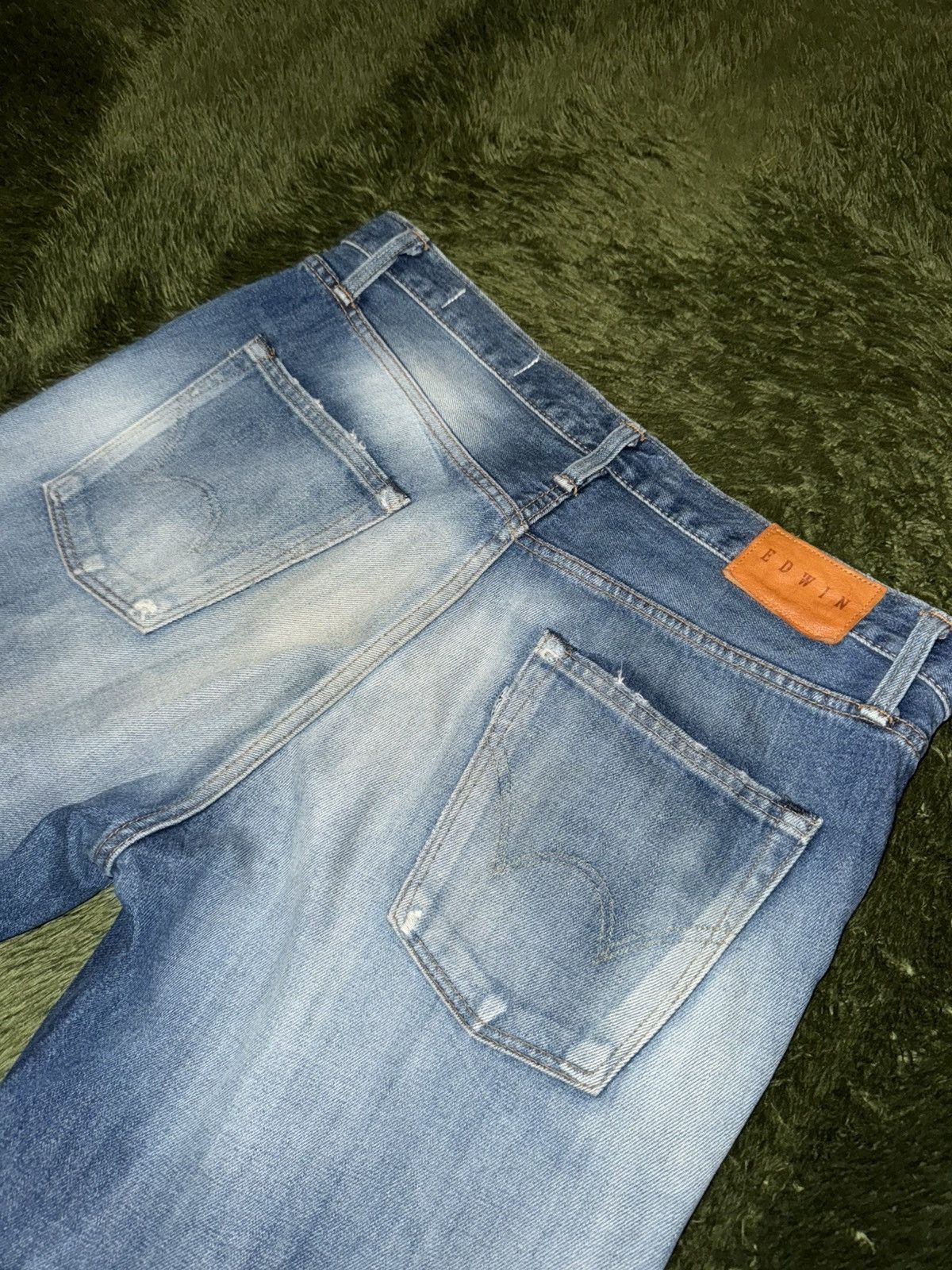 Edwin [33] EDWIN 503 Vintage Washed Denim Pants Made in Japan Size US 33 - 10 Thumbnail