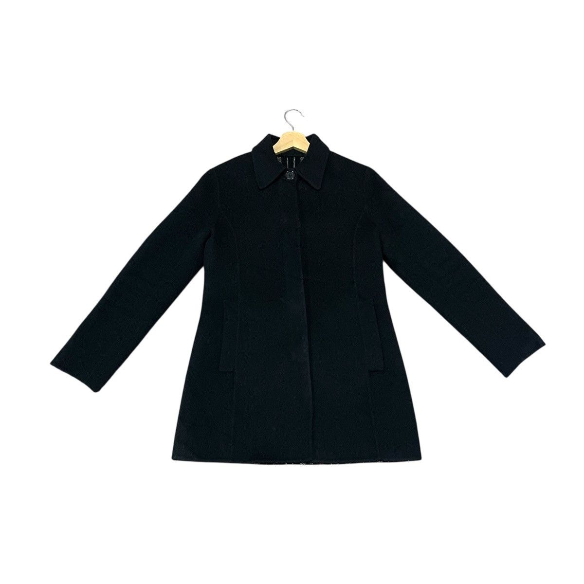 Gucci Vintage Sonia Rykiel Button Up Wool Coat — Parisian Luxury Size S / US 4 / IT 40 - 2 Thumbnail