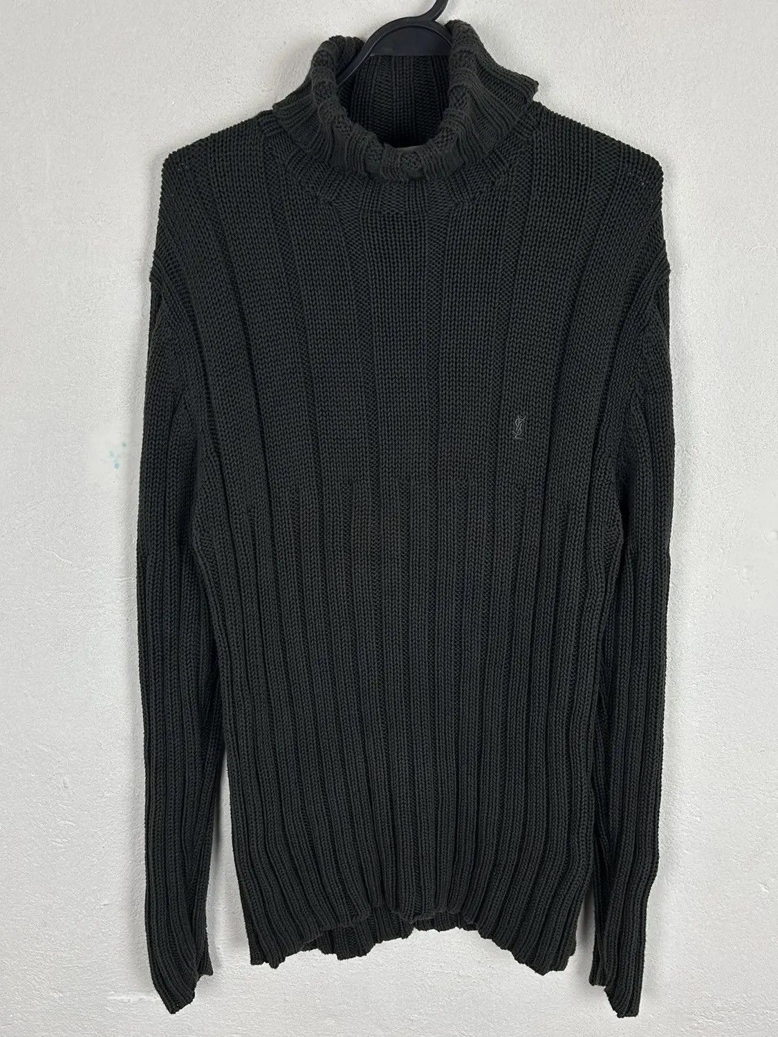 Yves Saint Laurent 90s Vintage Yves Saint Laurent Knitwear Turtleneck Sweater Size US L / EU 52-54 / 3 - 1 Thumbnail