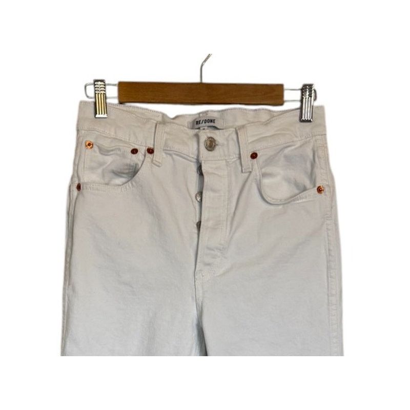 RE/DONE Re/Done Jeans Women 27 White 90s Loose High Rise Straight Size 27" / US 4 / IT 40 - 2 Thumbnail