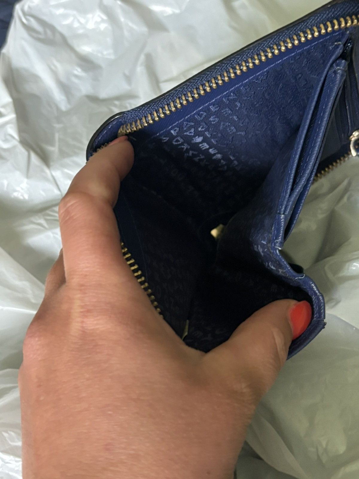 kate spade Darci Laurel Way Oceanic blue wallet
