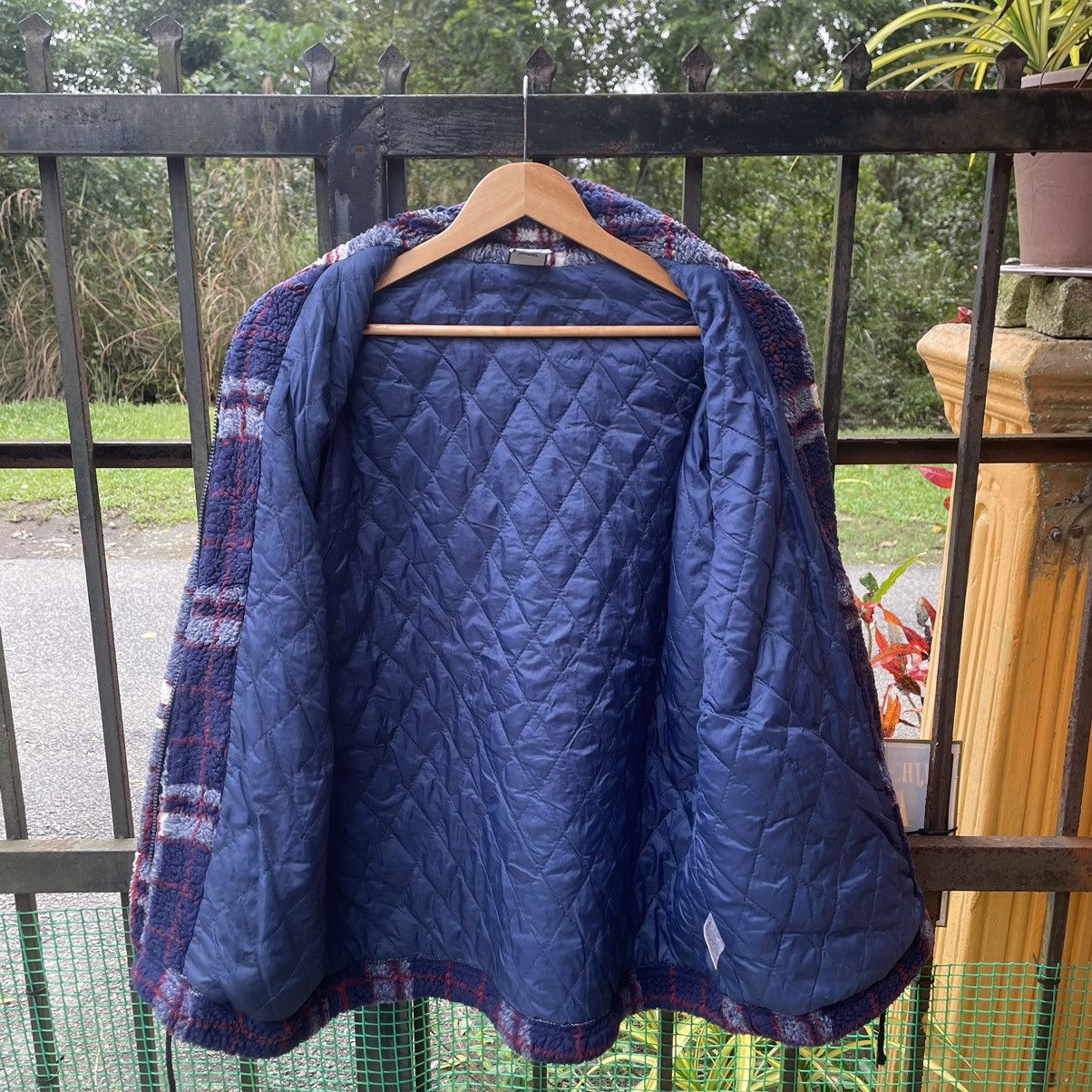 Champion × Vintage 🔥Vintage Champion Checkerd Full Zipper Sherpa Fleece Jacket Size US L / EU 52-54 / 3 - 9 Thumbnail