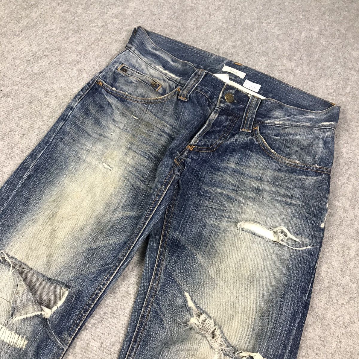Japanese Brand DISTRESSED JEANS SOUK DENIM PANTS Size US 30 / EU 46 - 6 Thumbnail