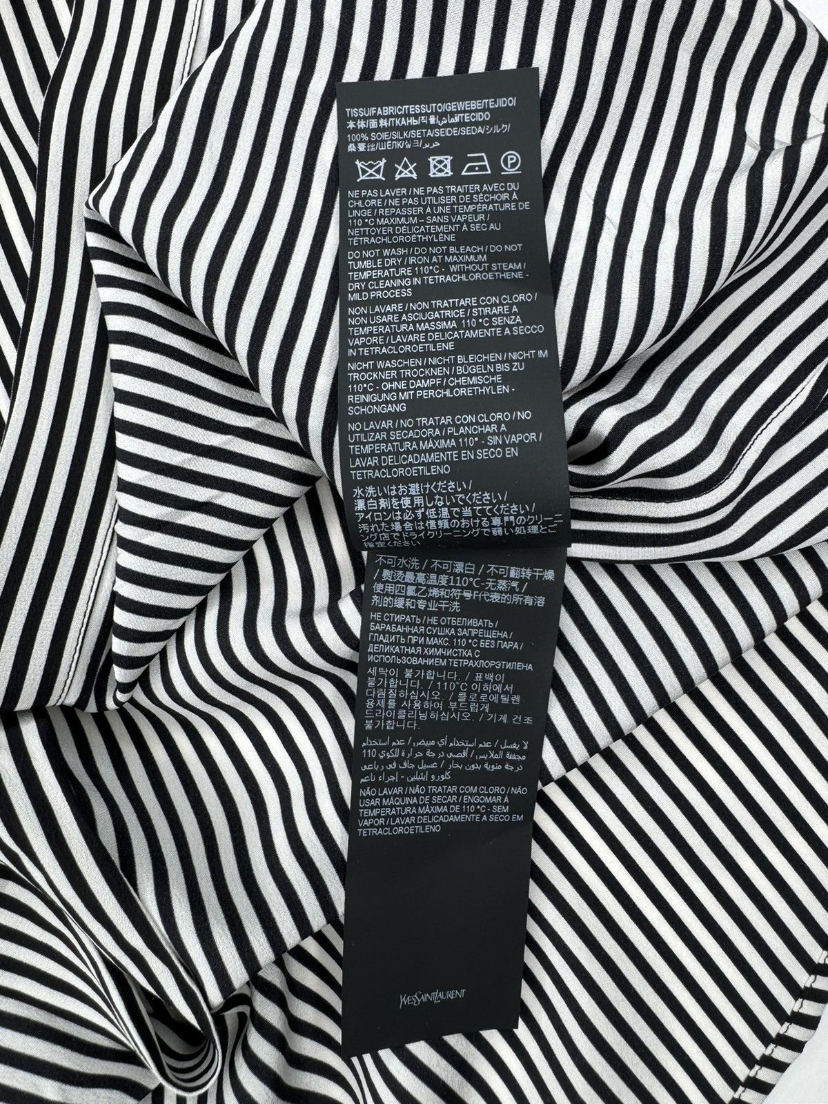 Saint Laurent Paris Saint Laurent Silk Striped Shirt SS21 Size US L / EU 52-54 / 3 - 7 Thumbnail