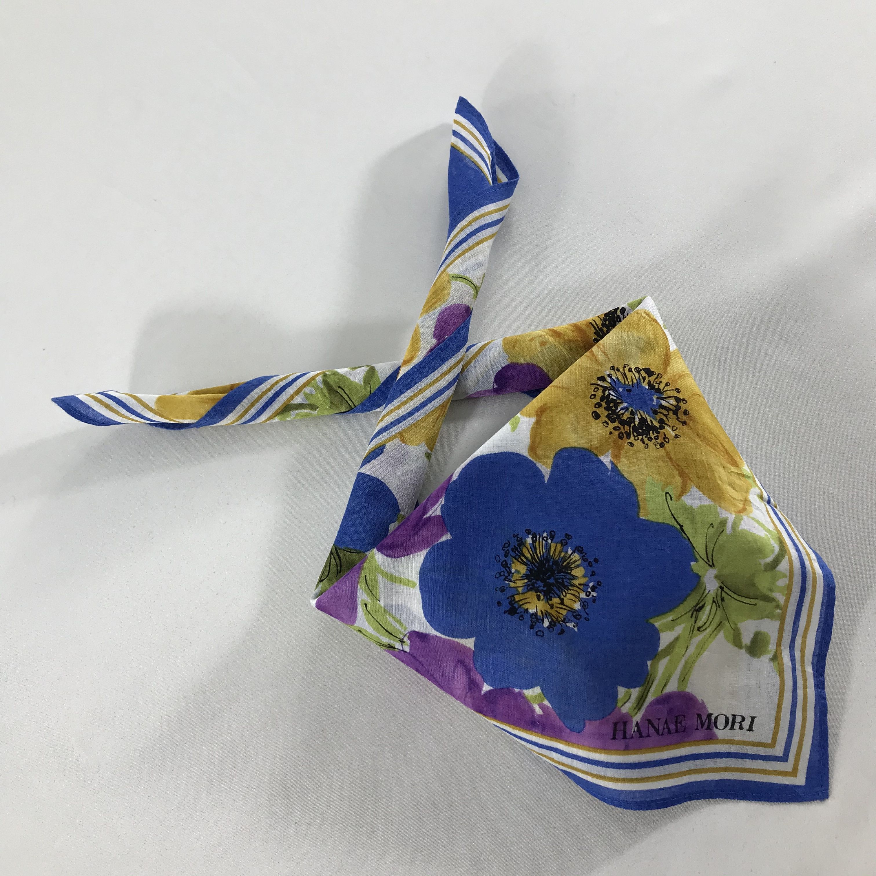 Hanae Mori × Vintage Hanae Mori Bandana/ Handkerchief / Neckerchief Size ONE SIZE - 2 Thumbnail