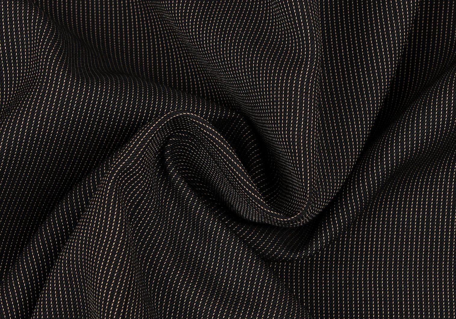 Jean Paul Gaultier Pinstripe Double Jacket in Black Brown, Size 50 Size US M / EU 48-50 / 2 - 19 Thumbnail