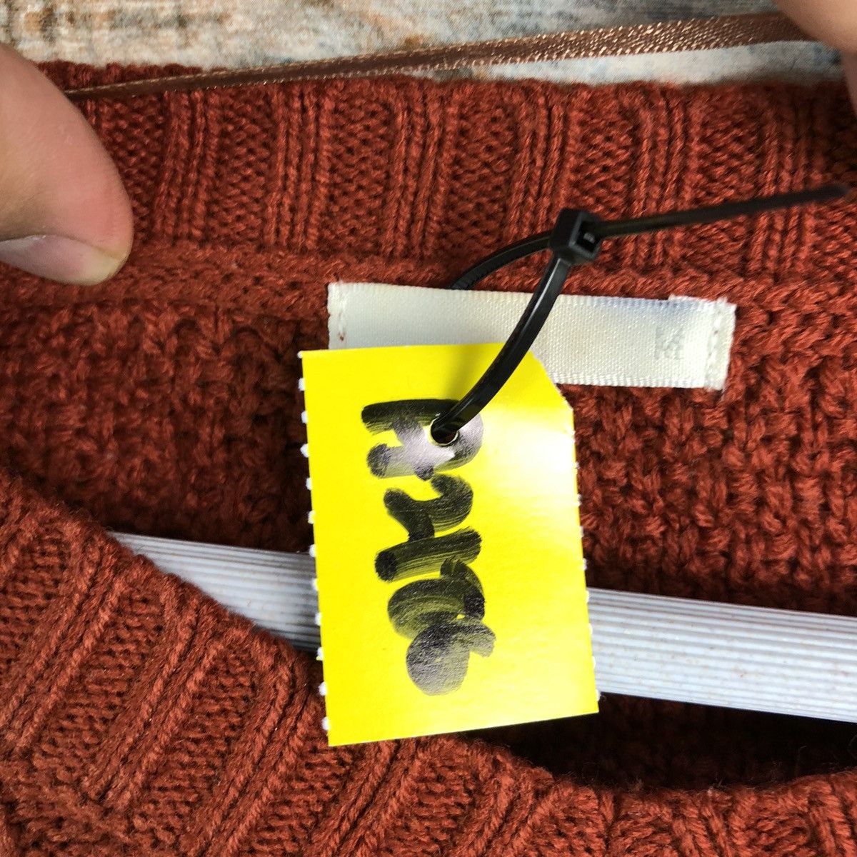 GU × Homespun Knitwear GU Orange streetwear Knitwear #A2186 Size M / US 6-8 / IT 42-44 - 9 Thumbnail