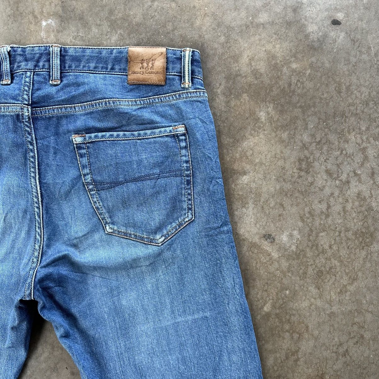 Japanese Brand Vintage Henry Cottons Distressed Faded Denim Jean Pant W34 Size US 34 / EU 50 - 12 Thumbnail