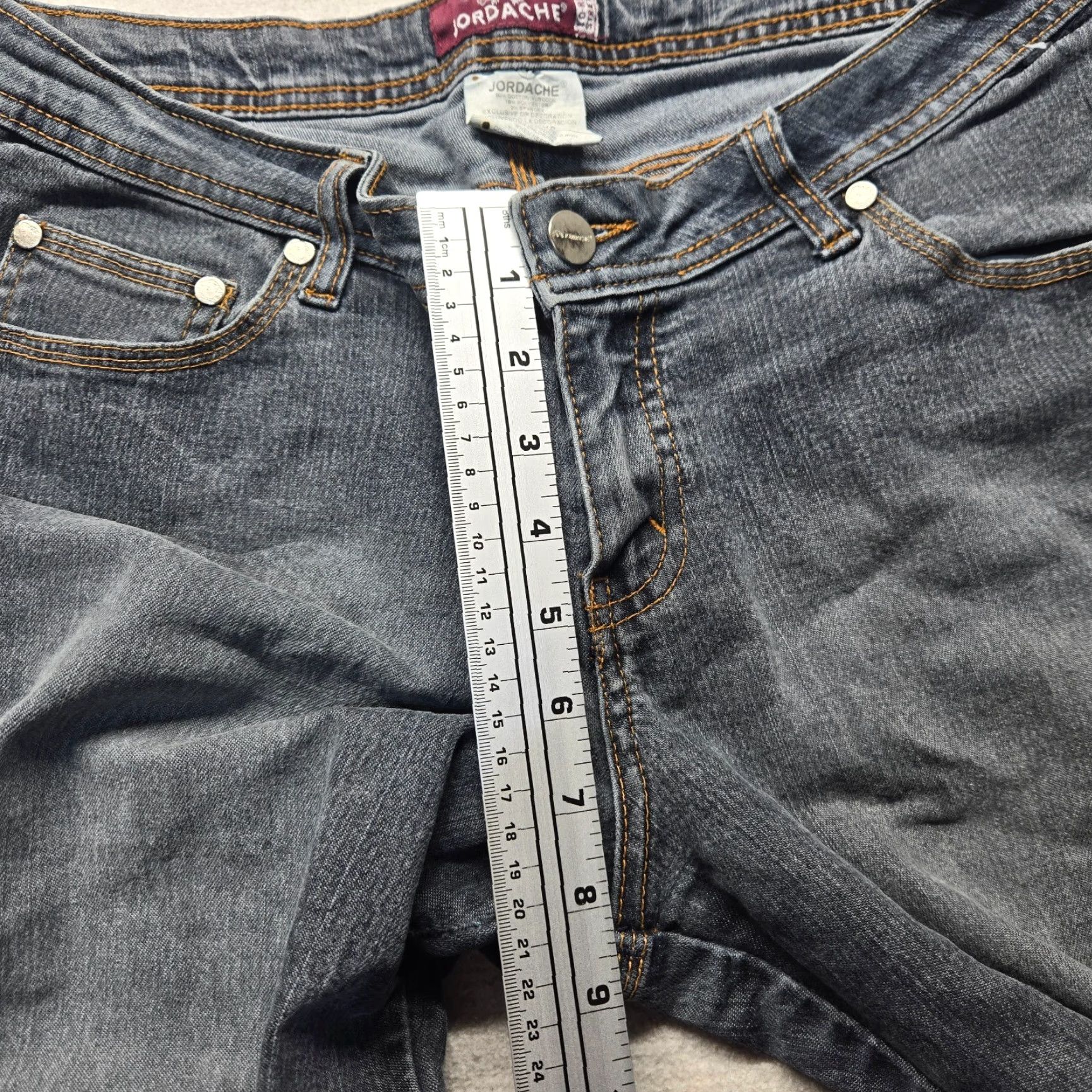 Jordache Jordache Pants - Junior Bootcut Low Rise Stretch Cotton Blend Black - Size 11 (Juniors) - Women’s Casual Straight Leg Size 11-12 Size 32" / US 10 / IT 46 - 7 Thumbnail