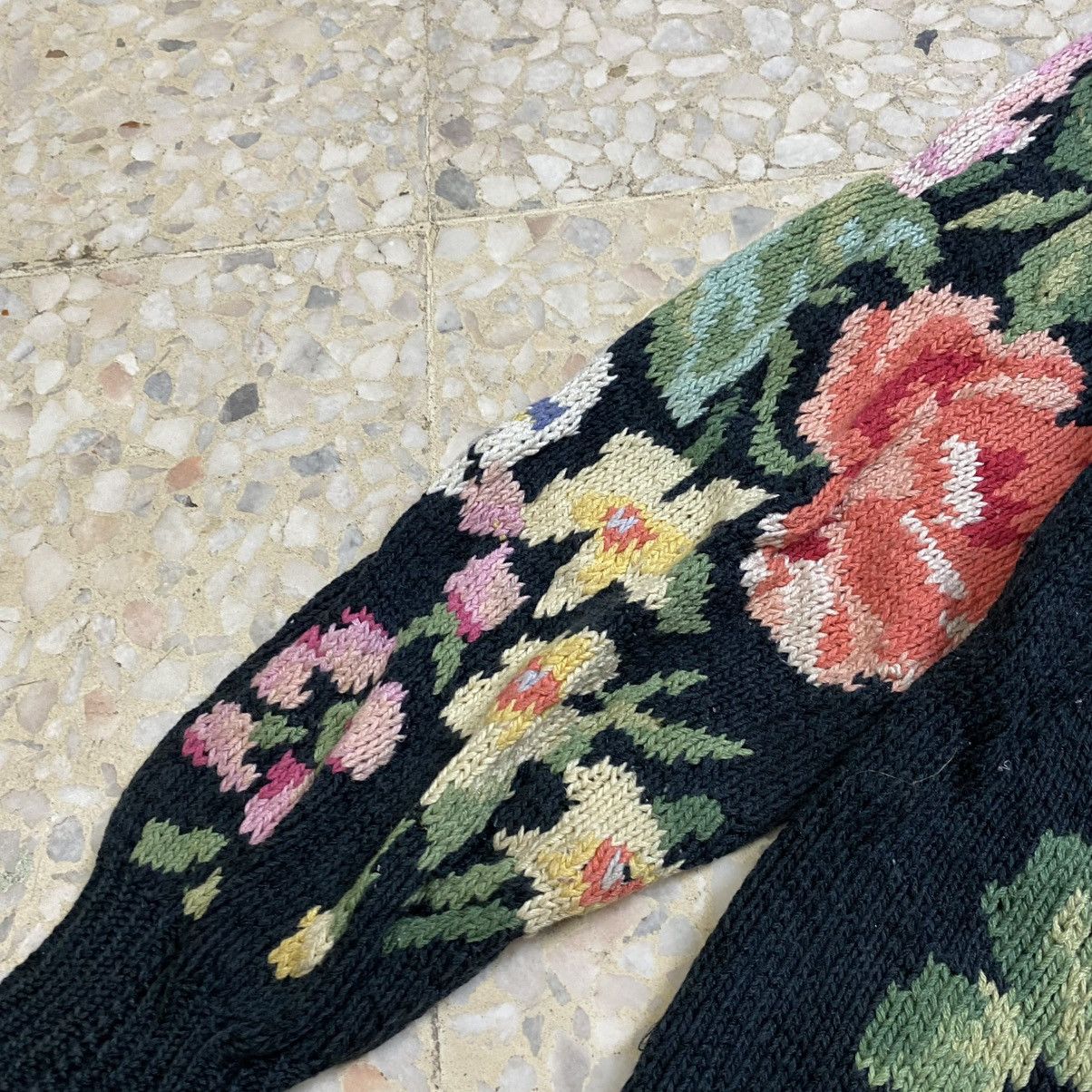 Designer × Japanese Brand Vintage floral knitwear Size L / US 10 / IT 46 - 5 Thumbnail