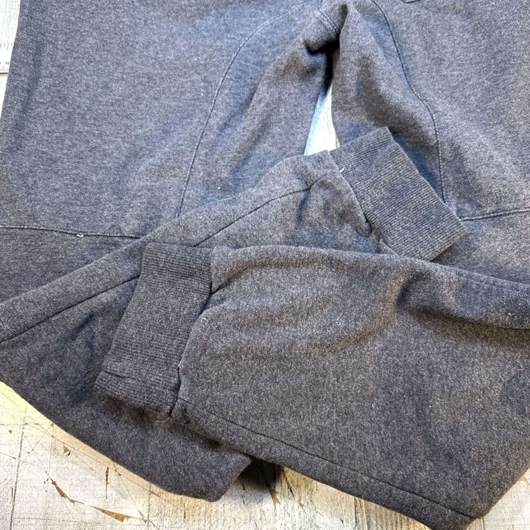 CO Moto Jogger Sweatpants B O M Gray Pocket Zip Knee 90s Techwear Style Mens M Size US 31 - 4 Thumbnail