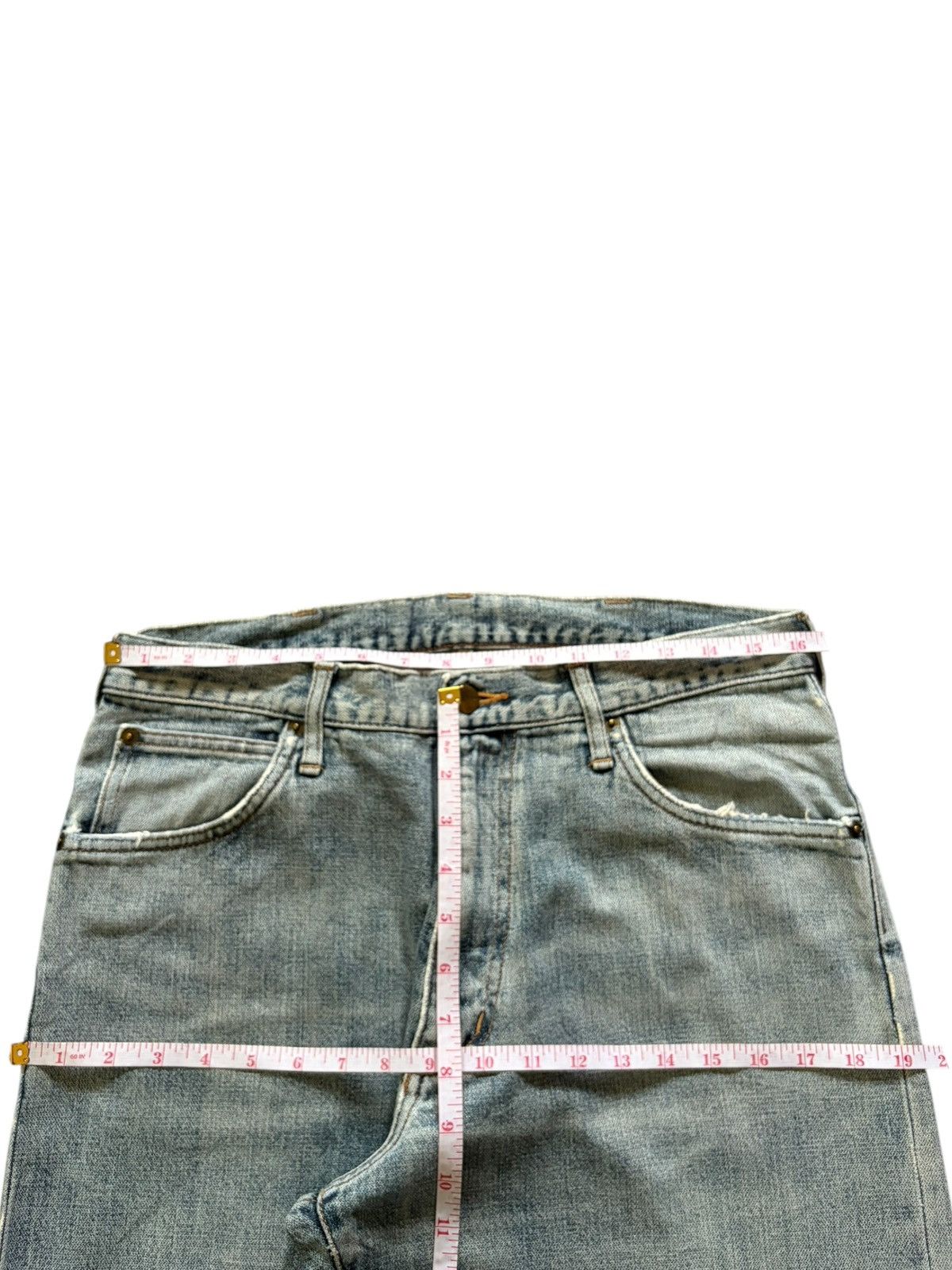 Wrangler Vintage Wrangler Rusty Wash Distress Baggy Jeans Size US 31 - 6 Thumbnail