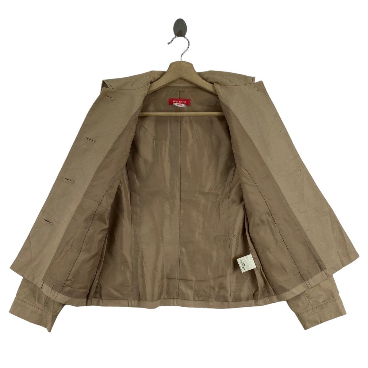 Vintage Vintage WO HOP Plain Brown Button Up Coat Size US S / EU 44-46 / 1 - 4 Thumbnail