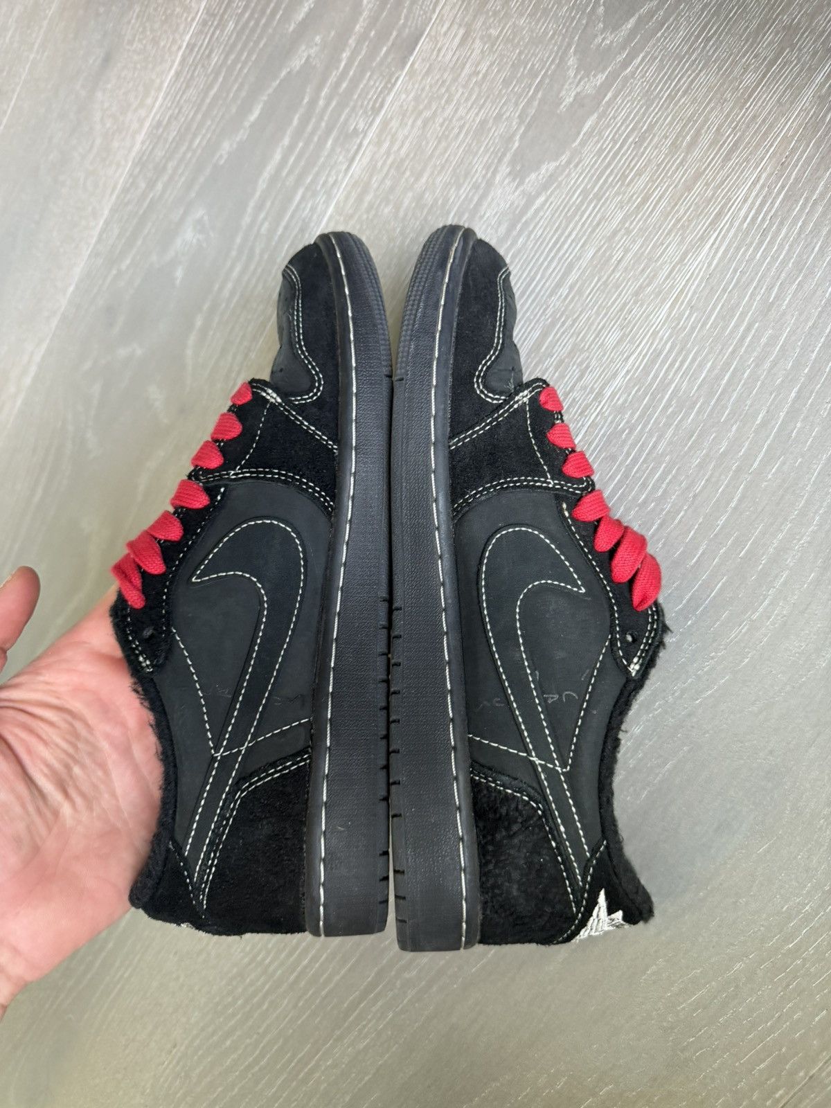 Nike Jordan 1 Retro Low OG SP Travis Scott Black Phantom Size US 9.5 / EU 42-43 - 9 Thumbnail