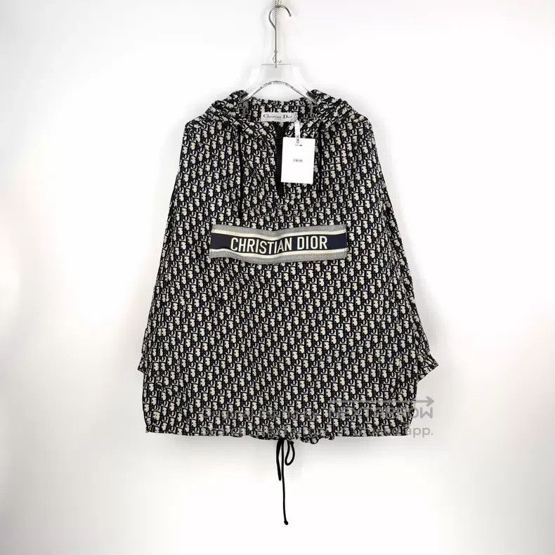 Dior Dior Dark blue full logo hooded windbreaker Size XS / US 0-2 / IT 36-38 - 3 Thumbnail