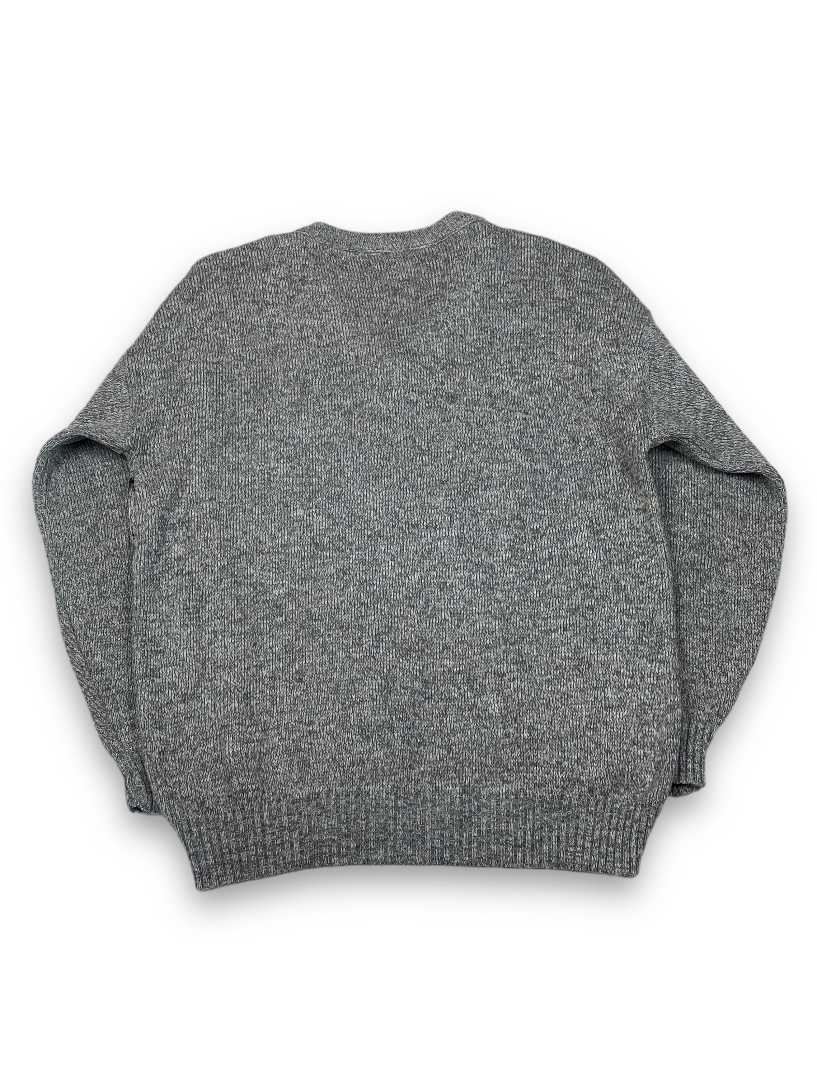 Other Vintage MENSWEAR Crazy Print V-Neck Sweater M691 Size US L / EU 52-54 / 3 - 8 Thumbnail