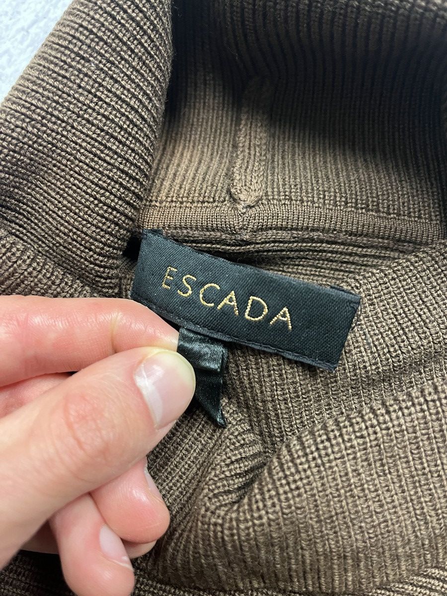 Escada Escada Brown Mosh Neck Knit Wool Sweater Made in Italy Size M / US 6-8 / IT 42-44 - 8 Thumbnail