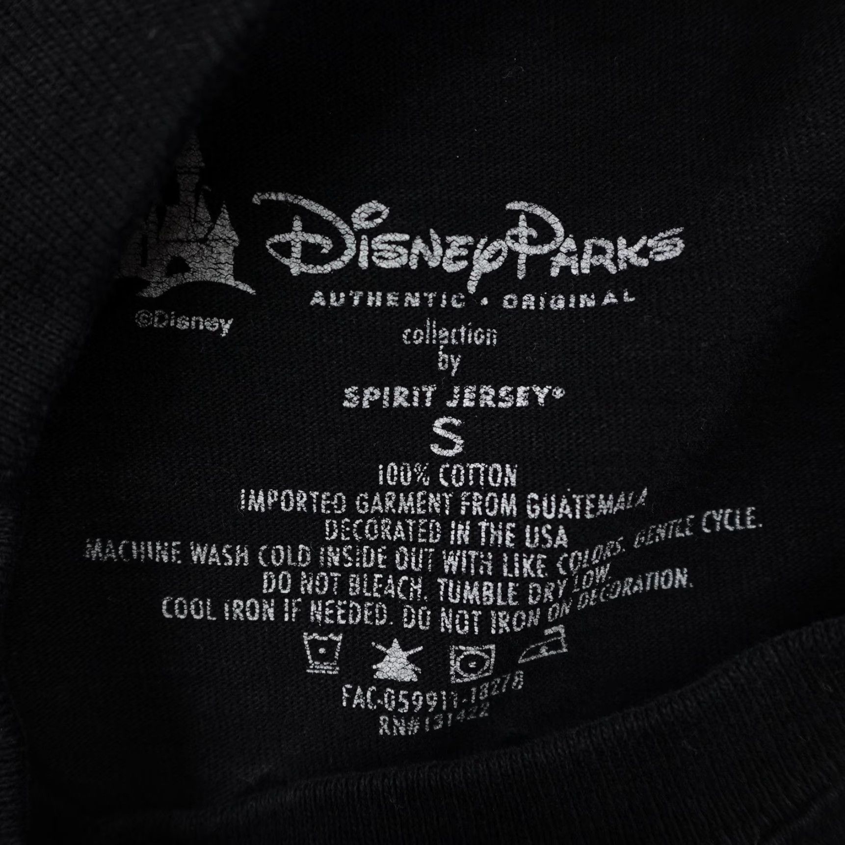 Disney Disney Shirt Mens Small Black Spirit Jersey Disneyland Parks Long Sleeve Size US S / EU 44-46 / 1 - 7 Thumbnail