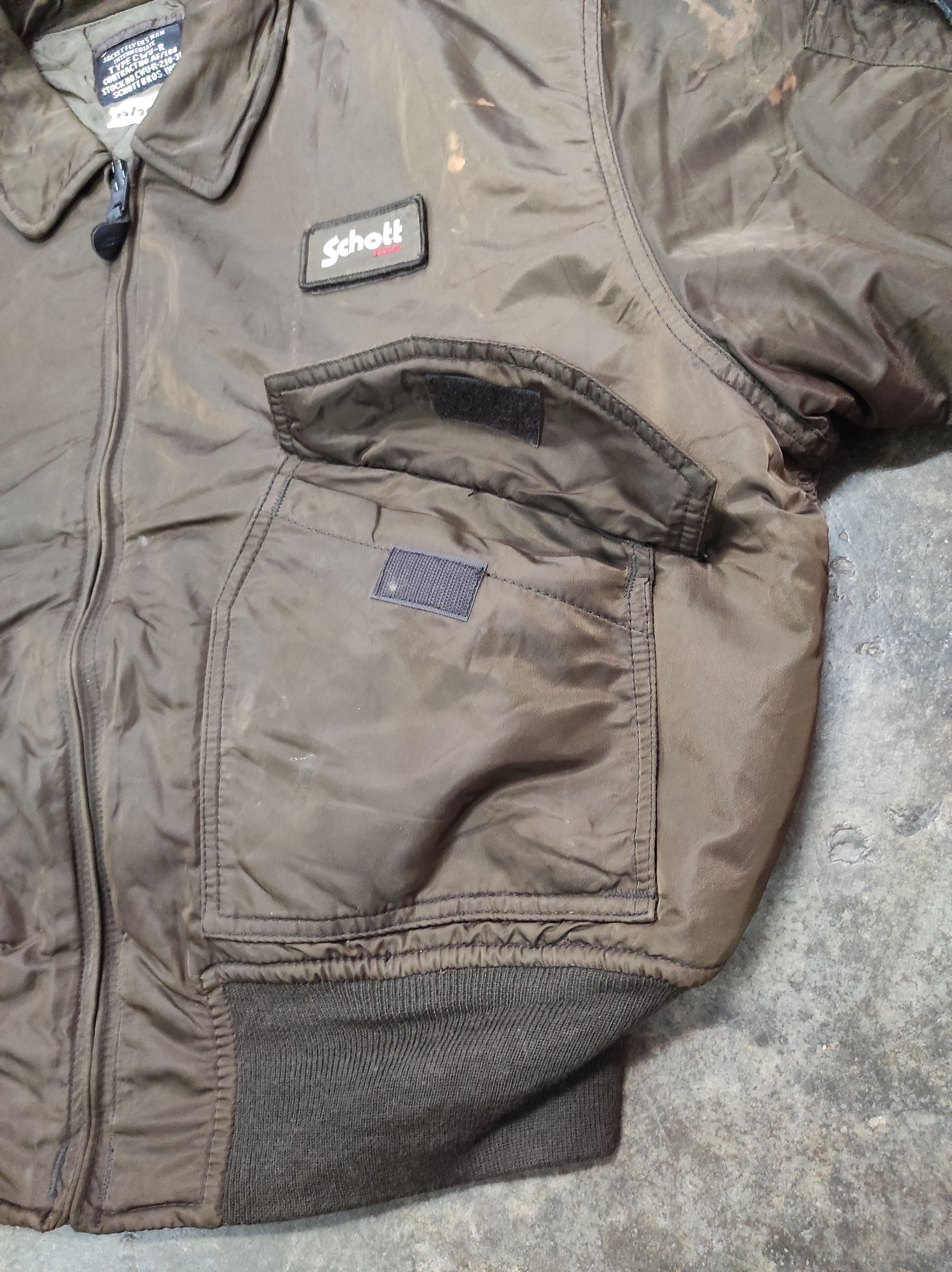Schott SCHOTT CWU R VINTAGE FLYERS BOMBER JACKET DISTRESSED Size US XL / EU 56 / 4 - 12 Thumbnail