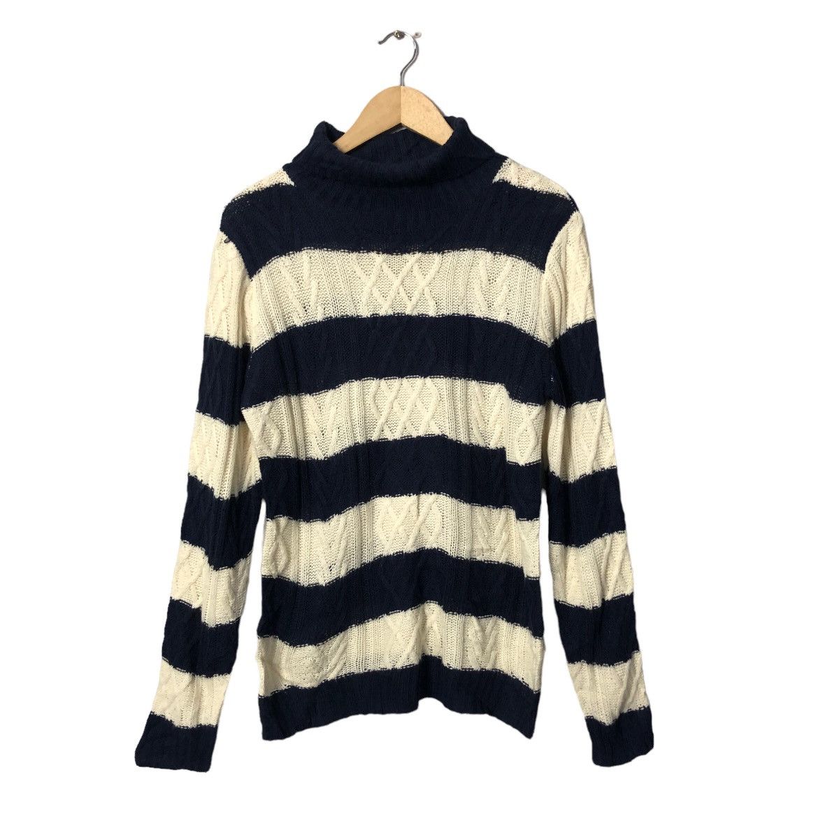 Garment Reproduction of Workers Vintage Natural Story Authentic Garment Turtleneck Knitwear Size S / US 4 / IT 40 - 1 Thumbnail