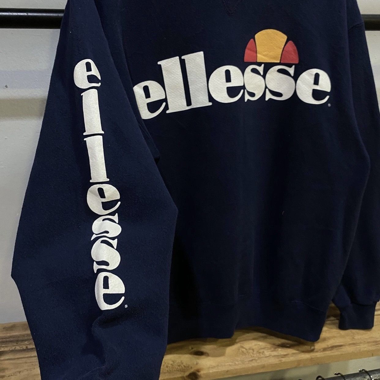 Ellesse × Vintage 🔥80S Vintage Ellesse Spell Out sweatshirt Sweater Like New Size US M / EU 48-50 / 2 - 3 Thumbnail