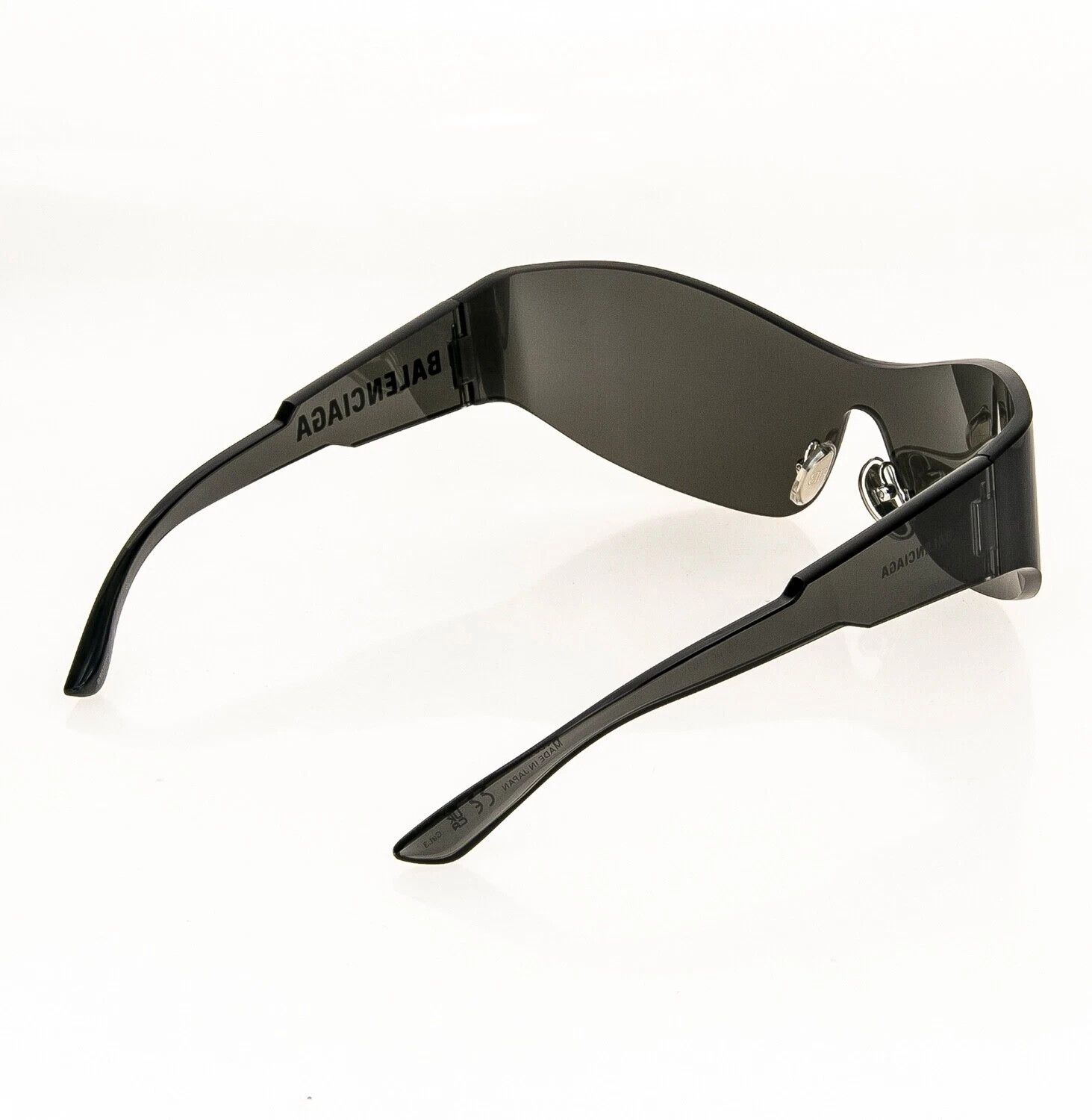 Balenciaga BALENCIAGA MONO Wrap 0257 Black Fashion Shield BB0257S 001 Size ONE SIZE - 3 Thumbnail
