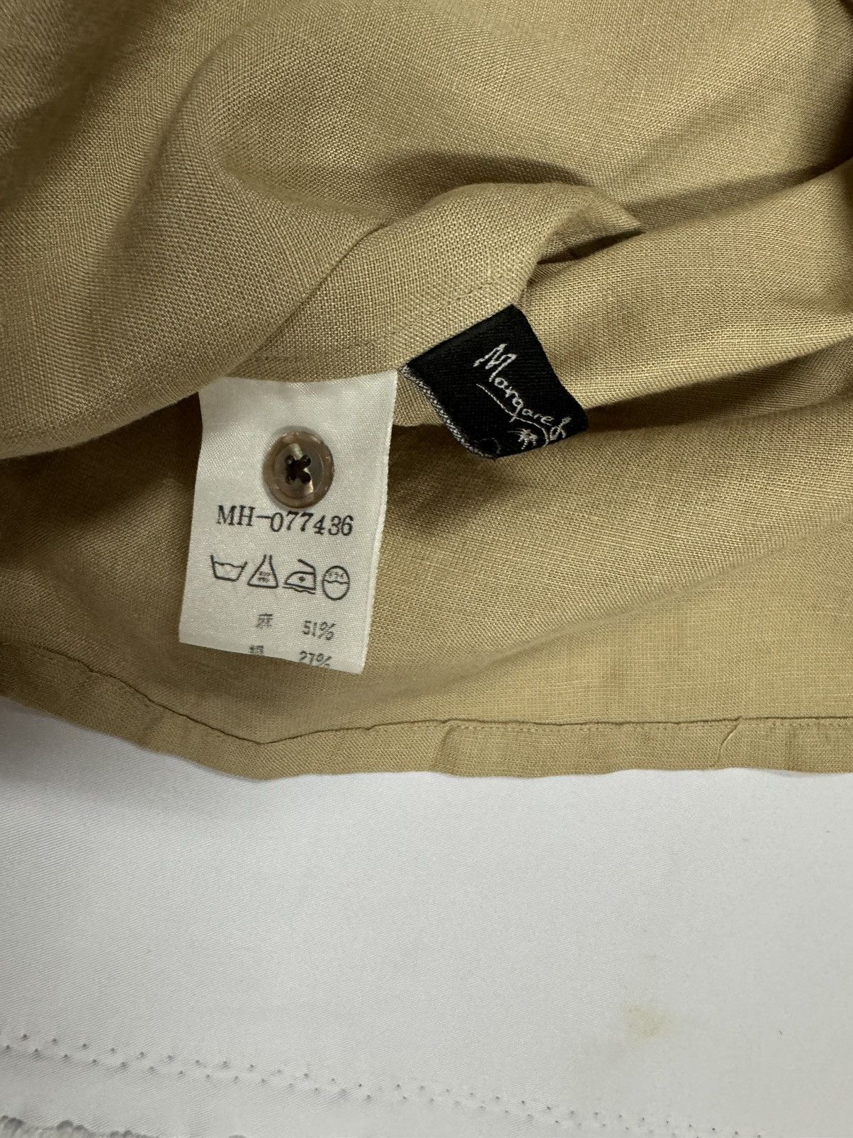 Margaret Howell × Vintage Margaret Howell England Southeastern Tan Uniform Shirt Size XS / US 0-2 / IT 36-38 - 13 Thumbnail