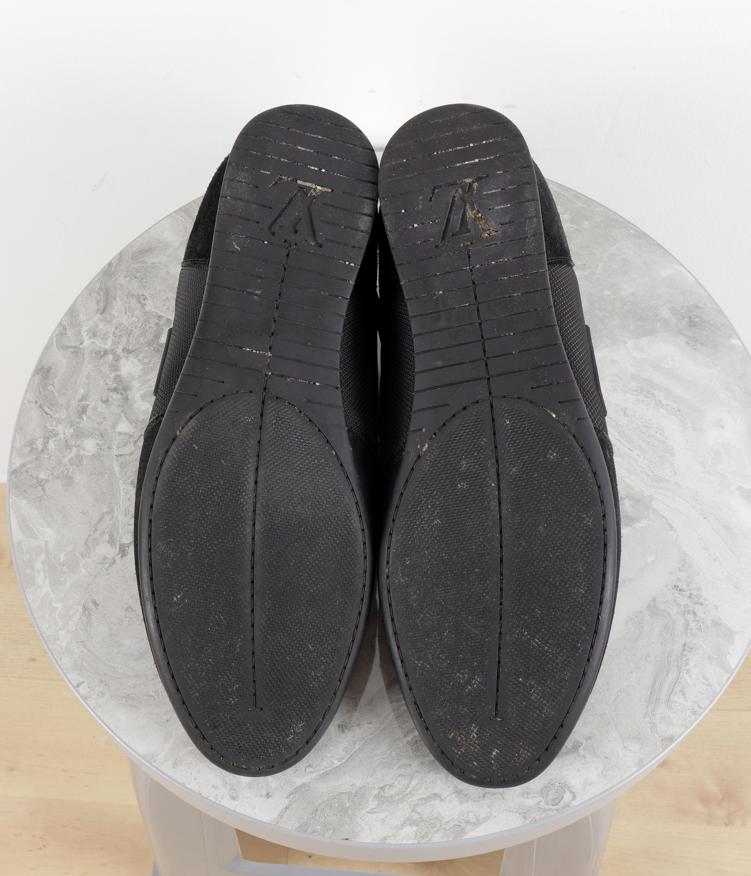 Louis Vuitton Louis Vuitton Black Canvas Suede Sneakers Size US 9.5 / EU 42-43 - 16 Thumbnail