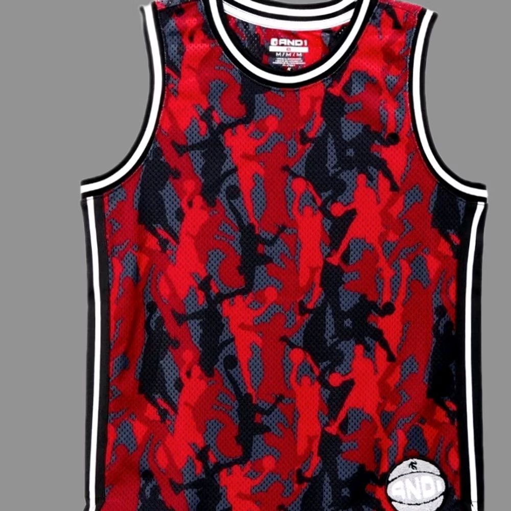 Vintage AND1 Basketball Sleeveless Graphic Print Tank Top Boys XL Red Teens Graphic Print Athletic Shirt 14/16 Mens? Size US XL / EU 56 / 4 - 1 Thumbnail