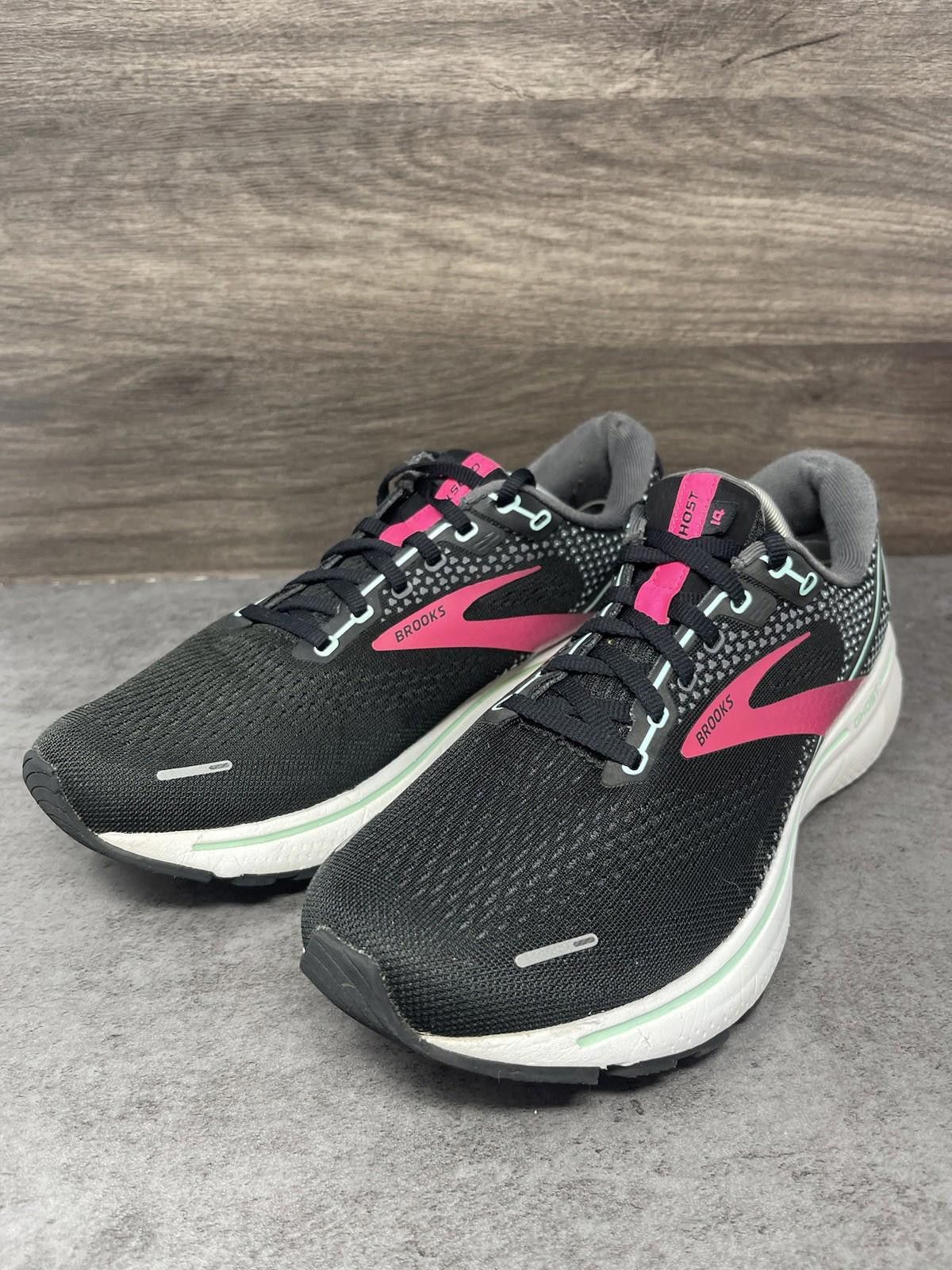 Brooks Brooks Ghost 14 Running Shoes Womens Size 11 Black Pink Size US 11 / IT 41 - 2 Thumbnail