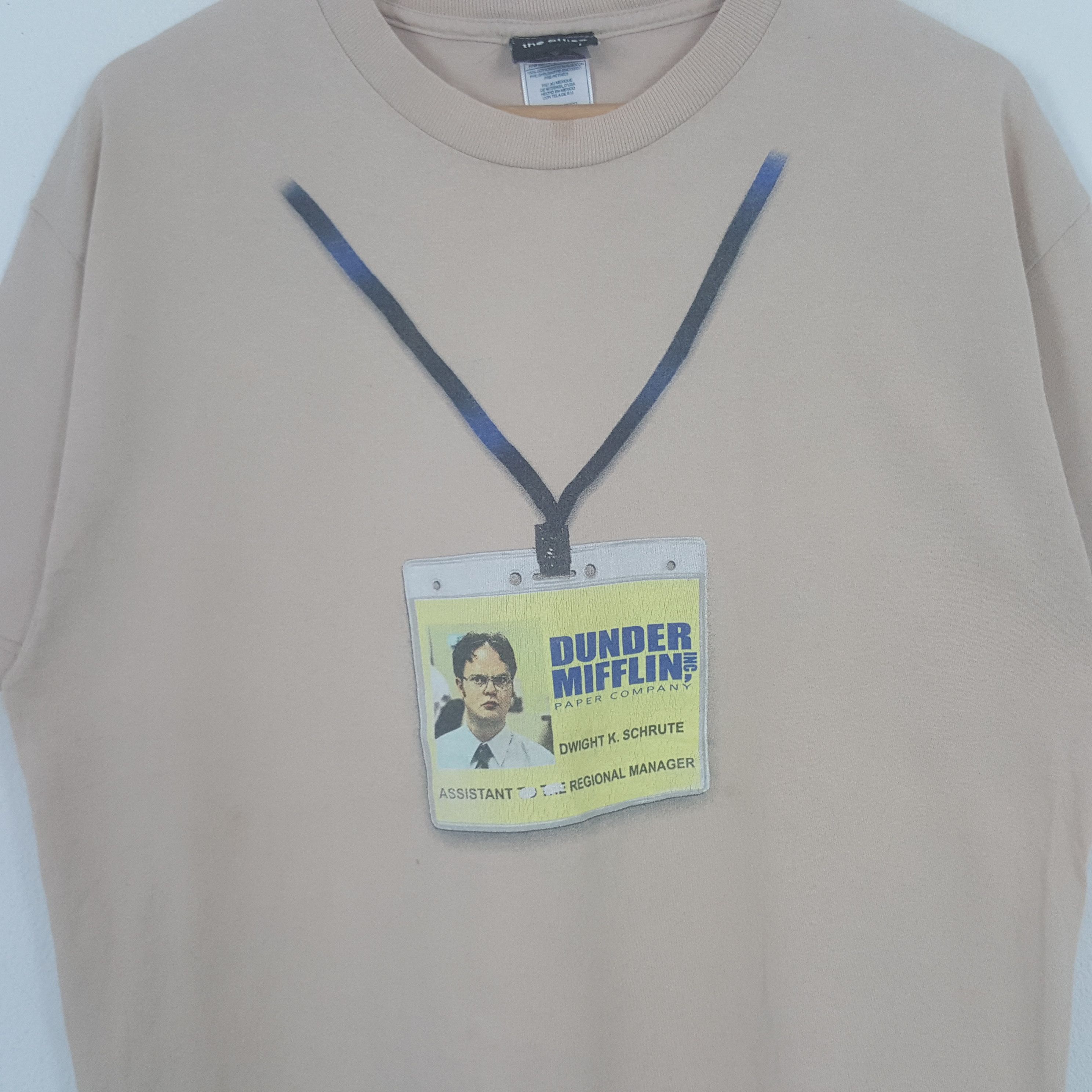 Vintage Vintage Dunder Mifflin American Company Staff Parody Tshirt Size US L / EU 52-54 / 3 - 2 Thumbnail