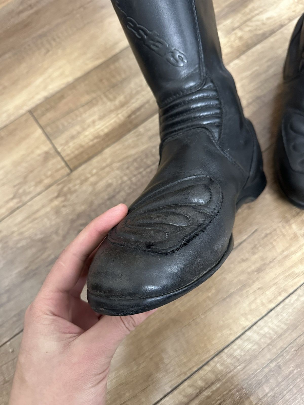 Alpinestars Alpinestars Leather High Top Moto Boots Shoes Size US 8 / EU 41 - 12 Thumbnail