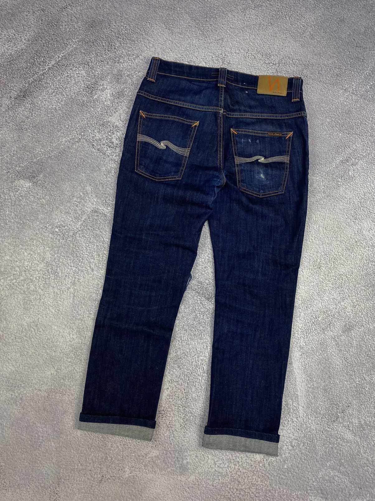 Nudie Jeans Nudie Thin Finn Organic Custom Jeans Size US 33 - 19 Thumbnail